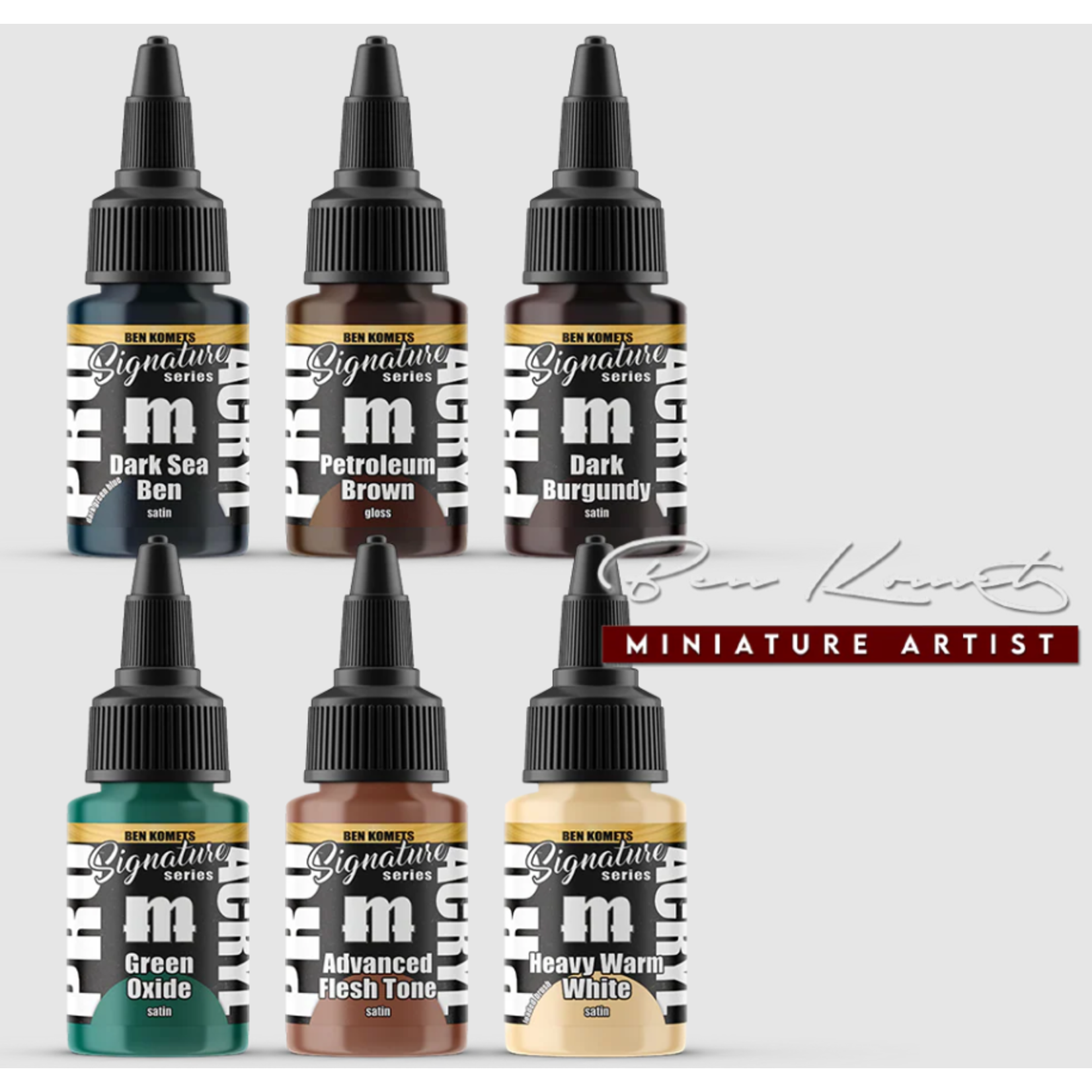 Monument Hobbies Pro Acryl Paint Set Signature Series 3: Ben Komets