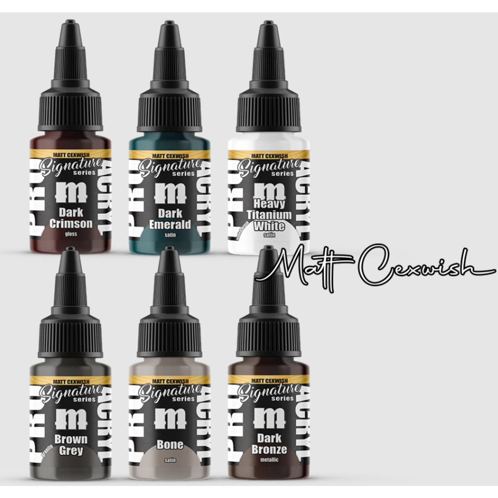 Monument Hobbies Pro Acryl Paint Set Signature Series 4: Matt Cexwish
