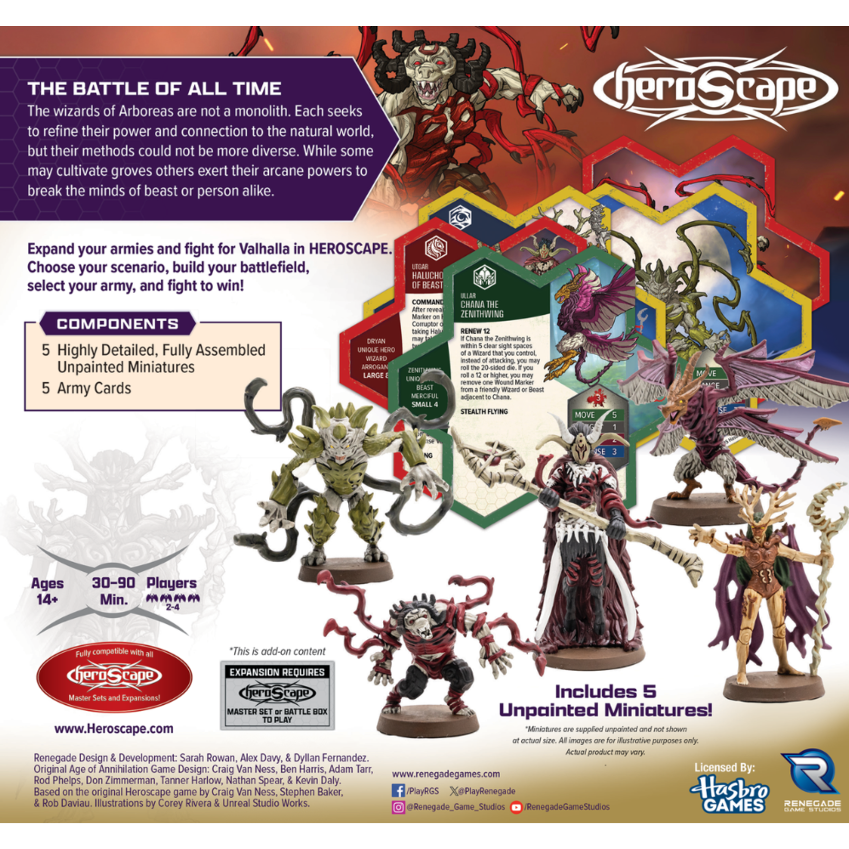 Renegade Game Studios Heroscape: Age of Annihilation: Embers of War: Heroes of Arboreas