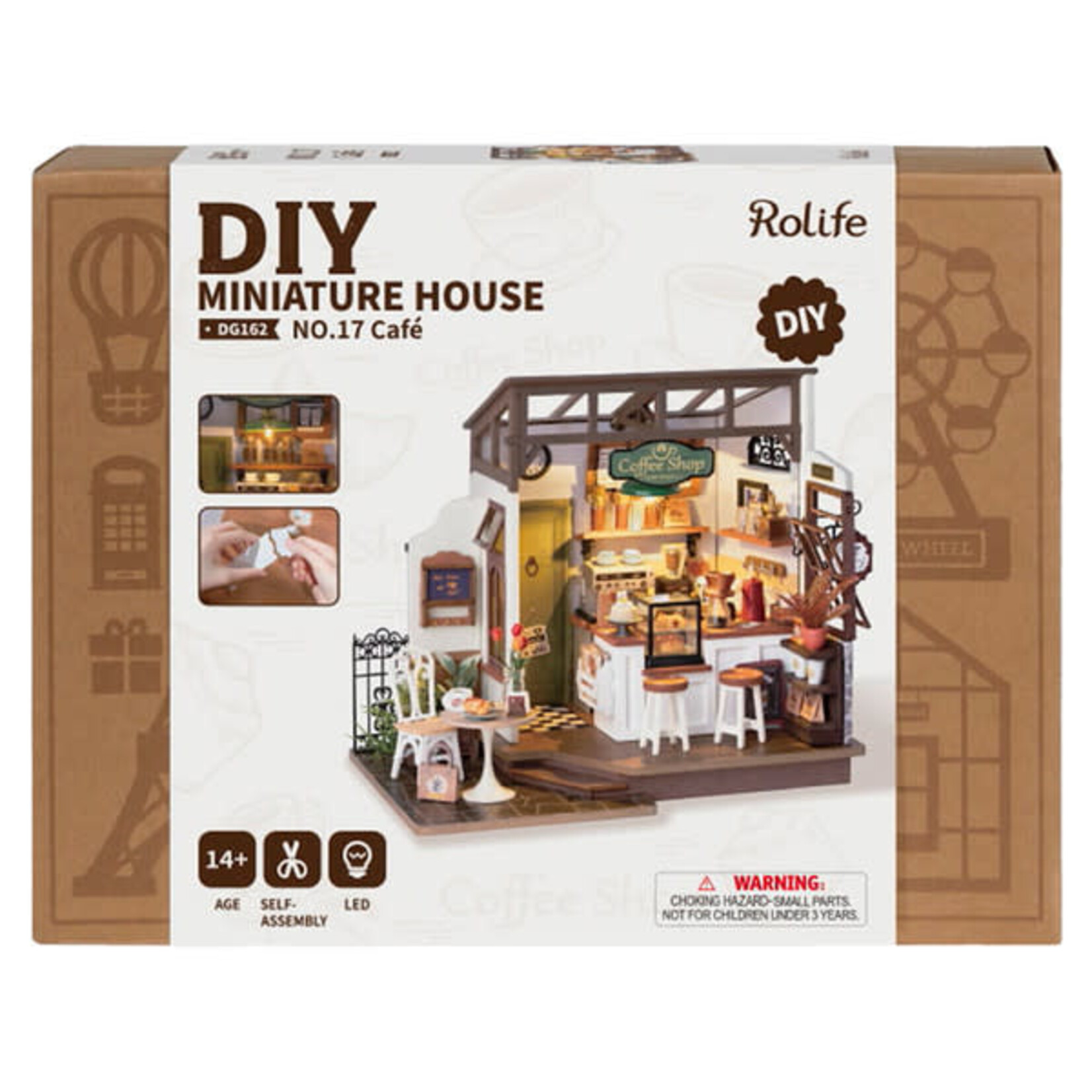 Robotime Rolife: Slow Life Café DIY Miniature House