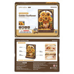 Robotime Rowood: Golden Sunflower Artistic 3D Painting