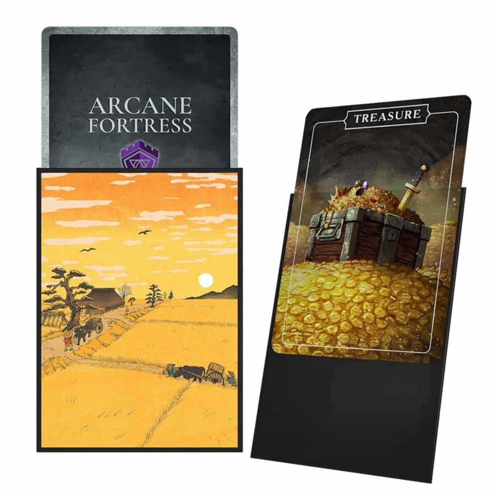 Arcane Fortress 100 Matte Premium Art Sleeves: Ukiyo-E Collection: Dusk Over Edo