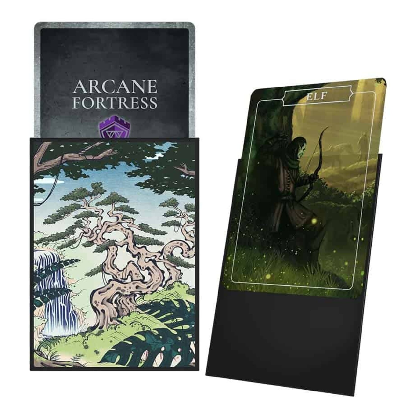 Arcane Fortress 100 Matte Premium Art Sleeves: Ukiyo-E Collection: Verdant Sanctuary