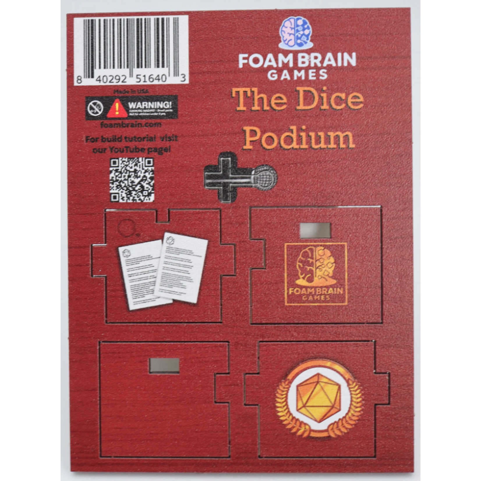 Foam Brain The Sanctum Custom Logo The Dice Podium