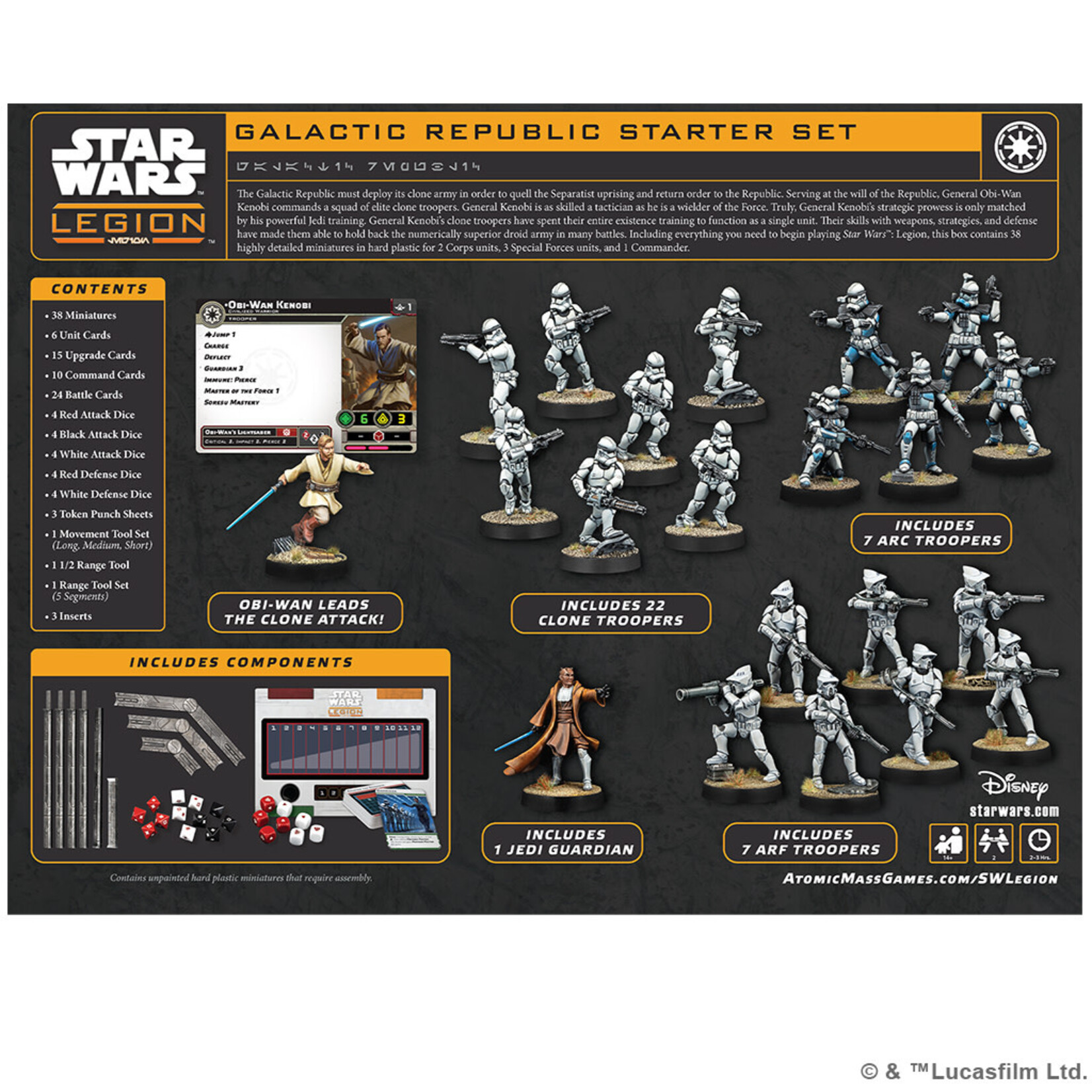 Atomic Mass Games Star Wars: Legion: Galactic Republic Starter Set