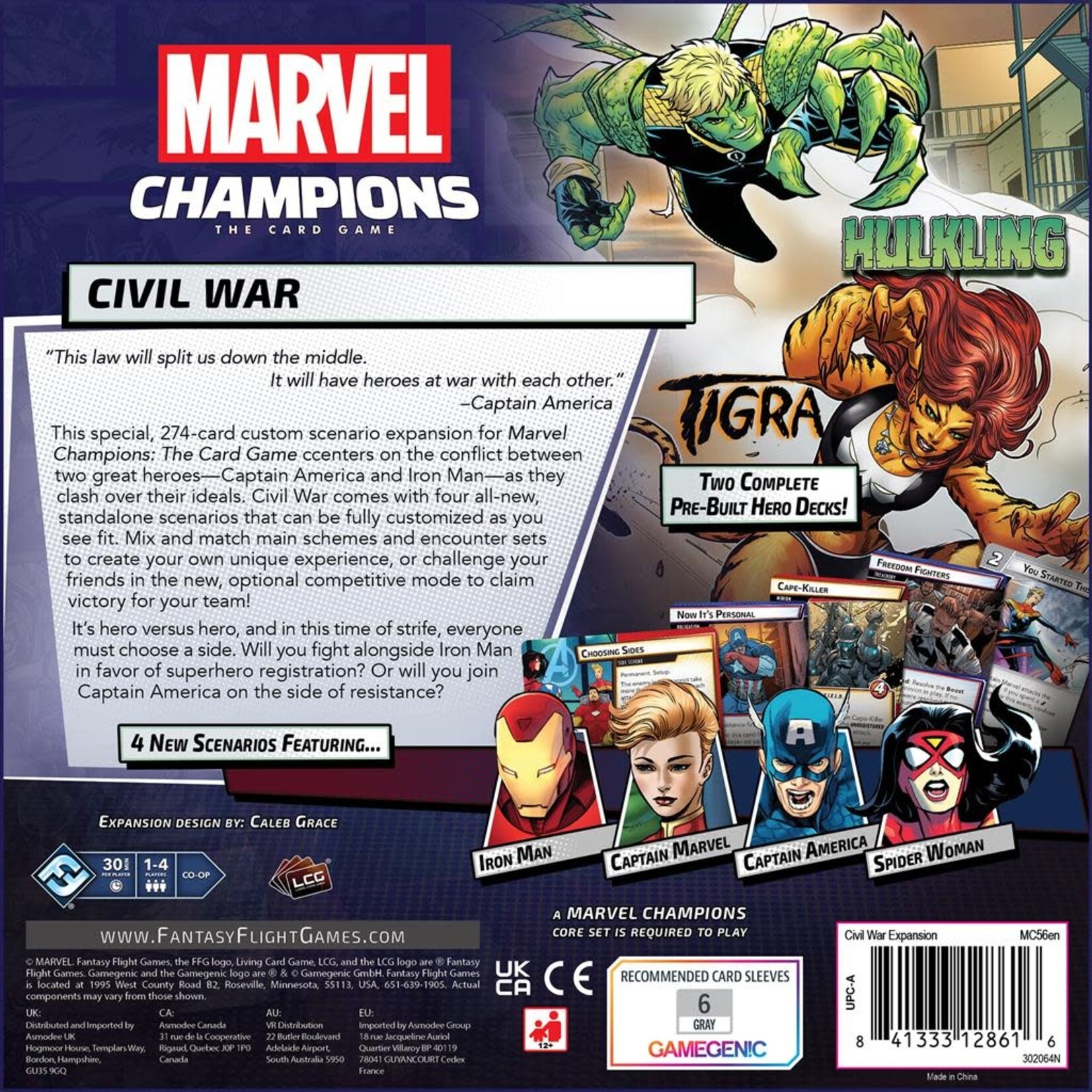 Fantasy Flight Games Marvel Champions: Civil War Expansion