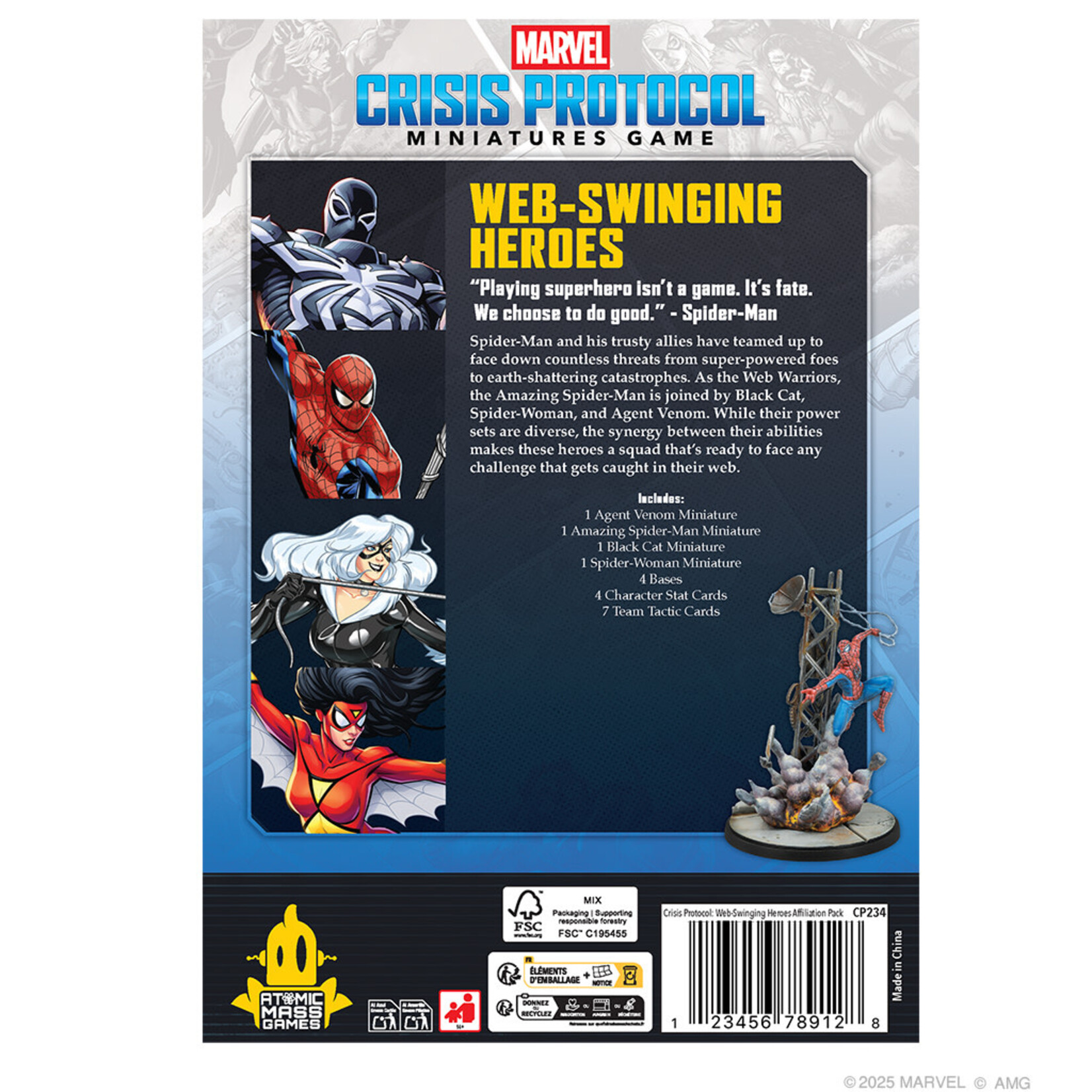 Atomic Mass Games Marvel: Crisis Protocol: Web-Swinging Heroes Affiliation Pack