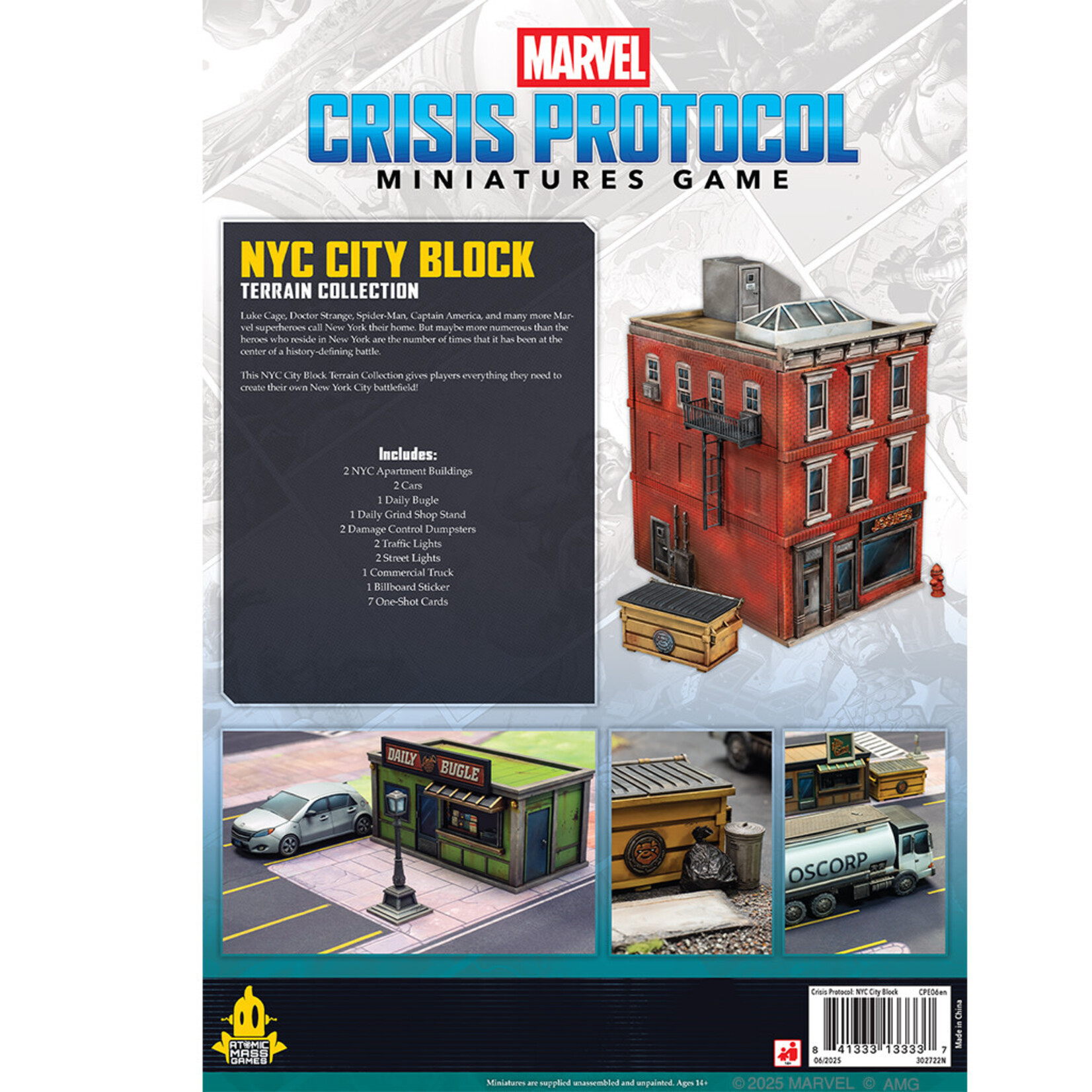 Atomic Mass Games PRERELEASE Marvel: Crisis Protocol: NYC City Block Terrain Collection