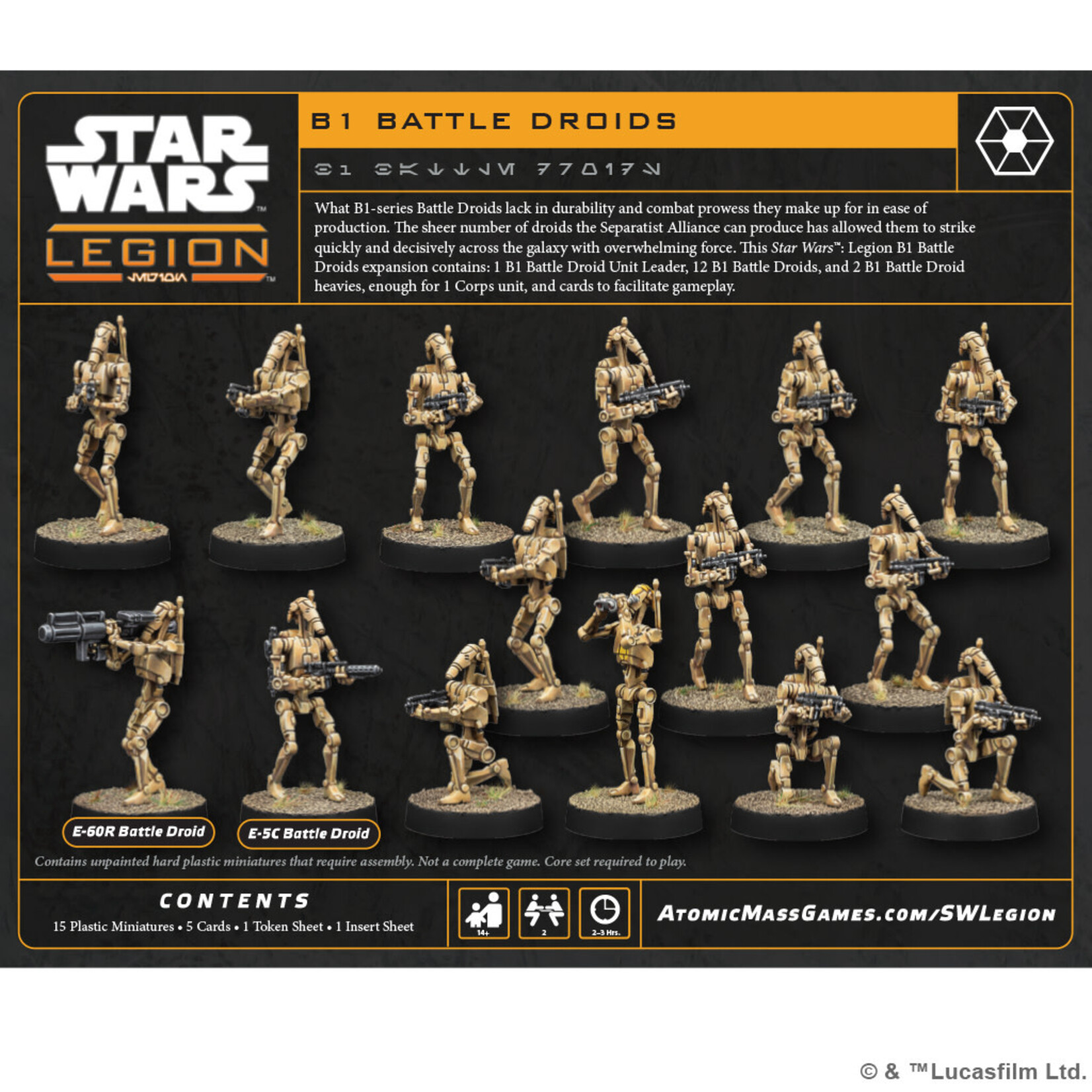 Atomic Mass Games Star Wars: Legion: B1 Battle Droids