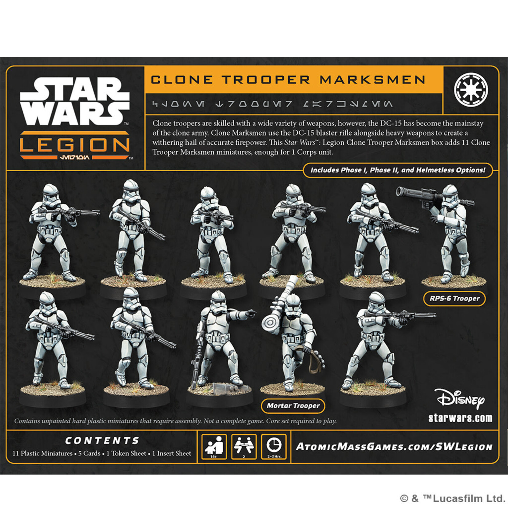 Atomic Mass Games PRERELEASE Star Wars: Legion: Clone Trooper Marksmen