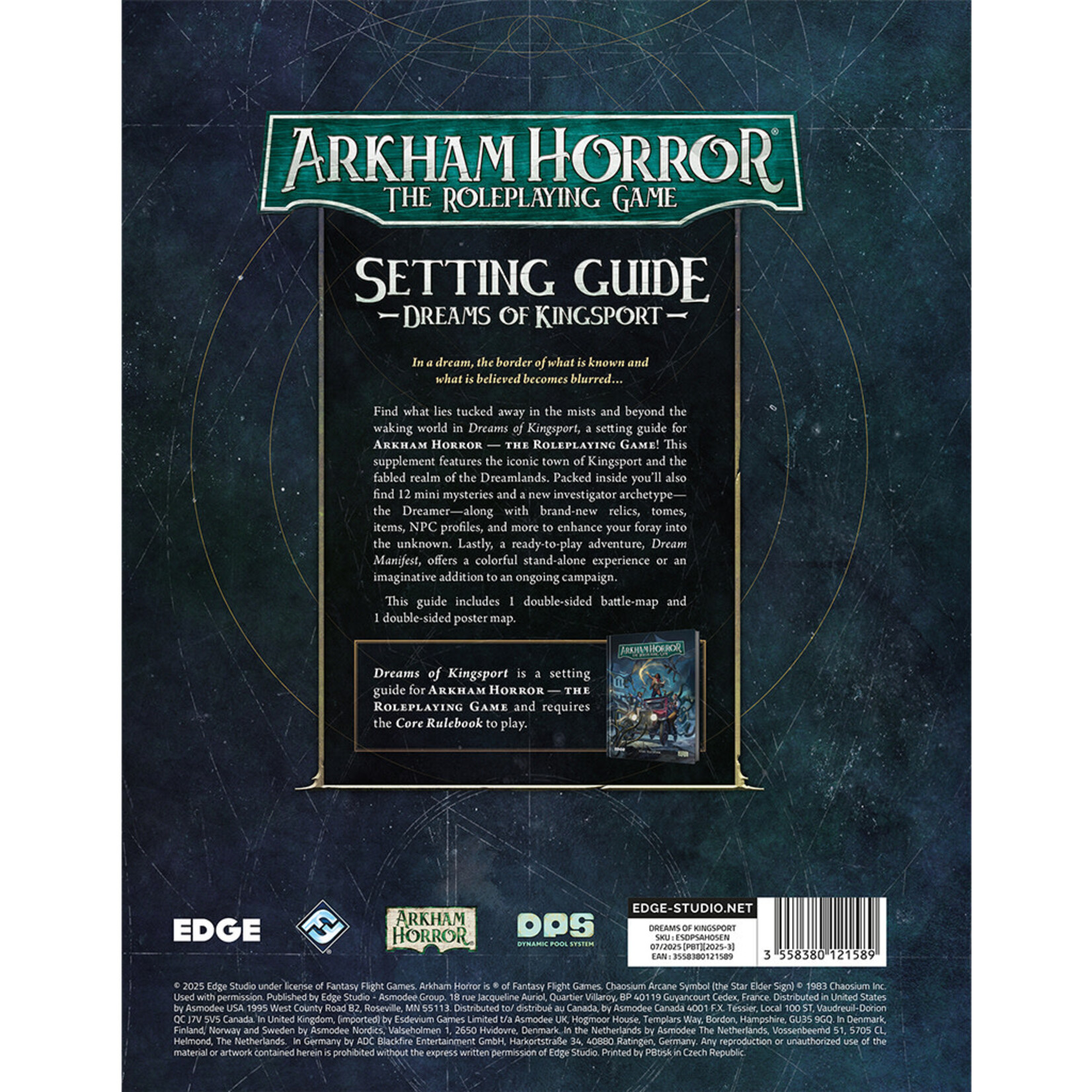 Edge PRERELEASE Arkham Horror RPG: Setting Guide: Dreams of Kingsport