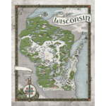 Storymakers Trading Co Wisconsin Fantasy Map 16"x20"