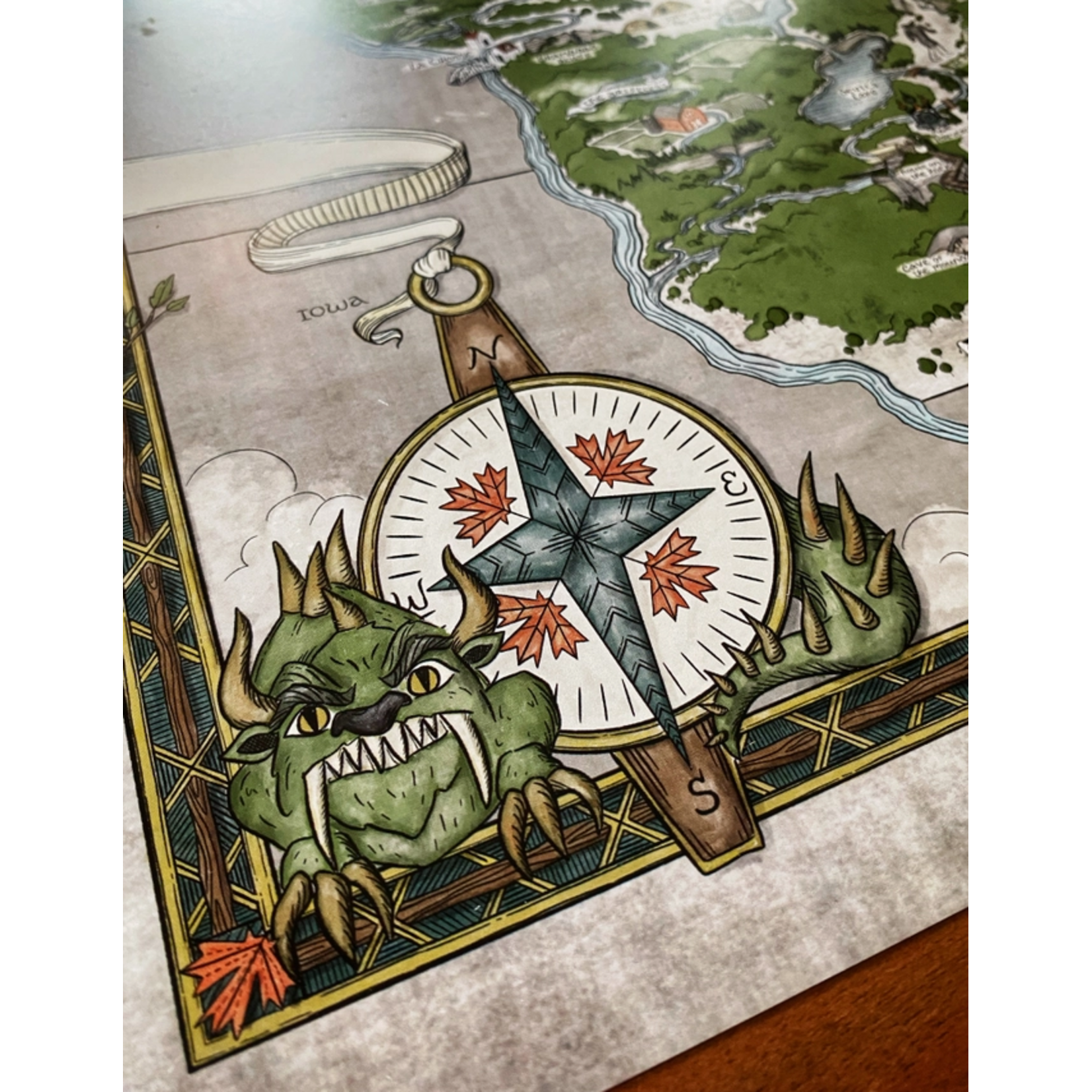 Storymakers Trading Co Wisconsin Fantasy Map 16"x20"
