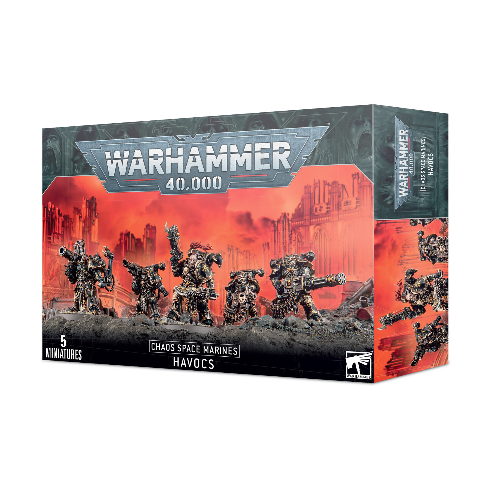 Games Workshop Warhammer 40K: Chaos Space Marines: Havocs