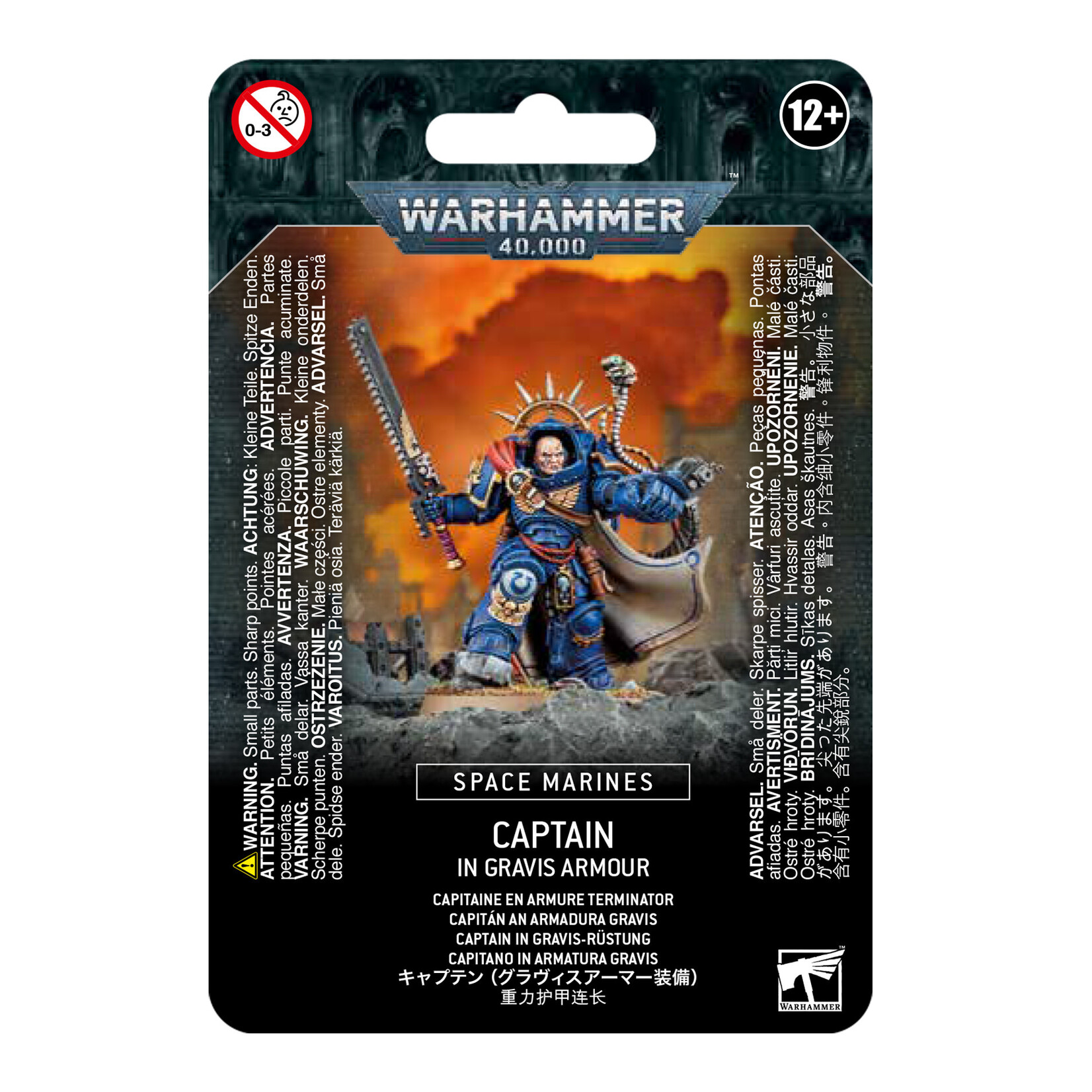 Games Workshop Warhammer 40K: Space Marines: Captain in Gravis Armour