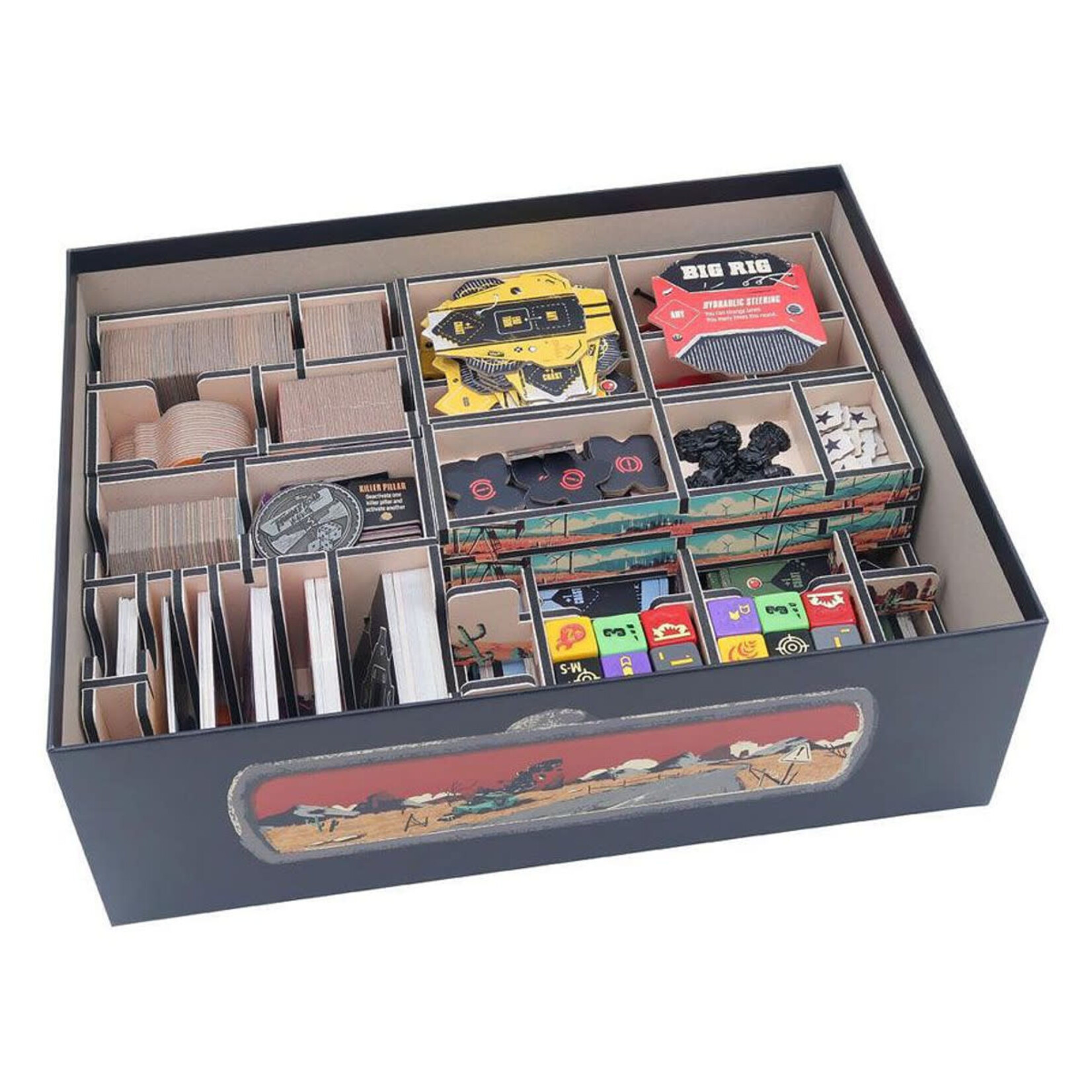 Folded Space Board Game Box Color Insert: Thunder Road Vendetta Maximum Chrome Edition