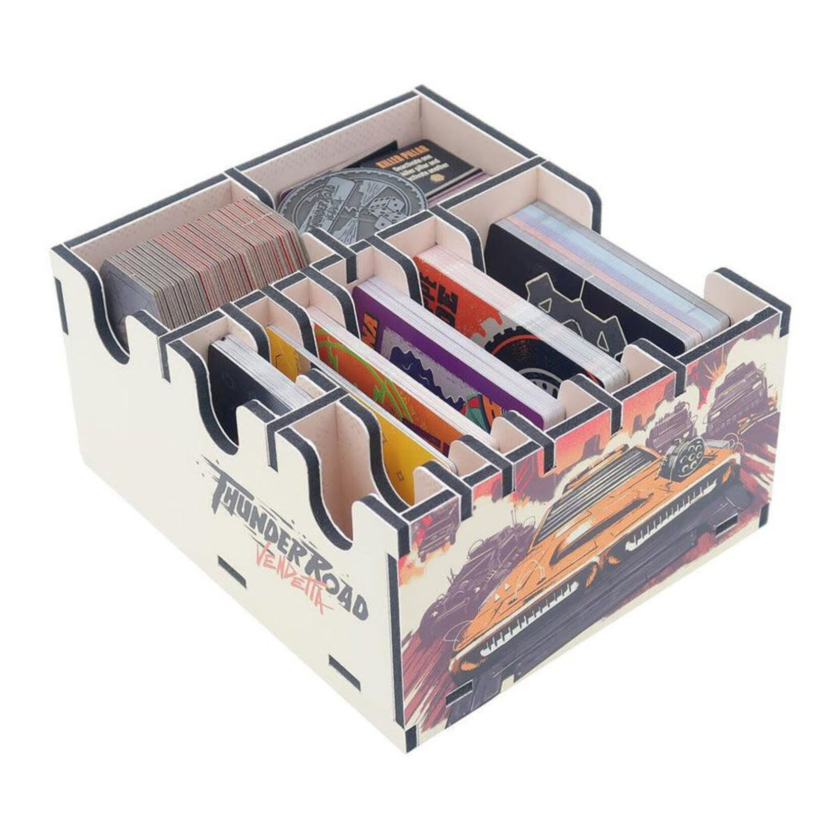 Folded Space Board Game Box Color Insert: Thunder Road Vendetta Maximum Chrome Edition