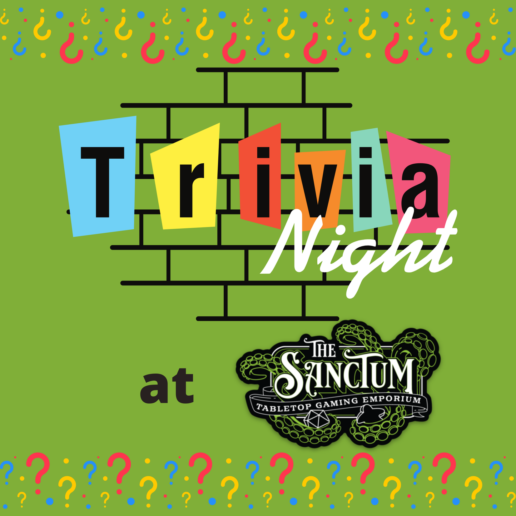 Trivia Night: 1/24/26, 7 pm: Quizzards of The Sanctum: Adventures in Middle Earth