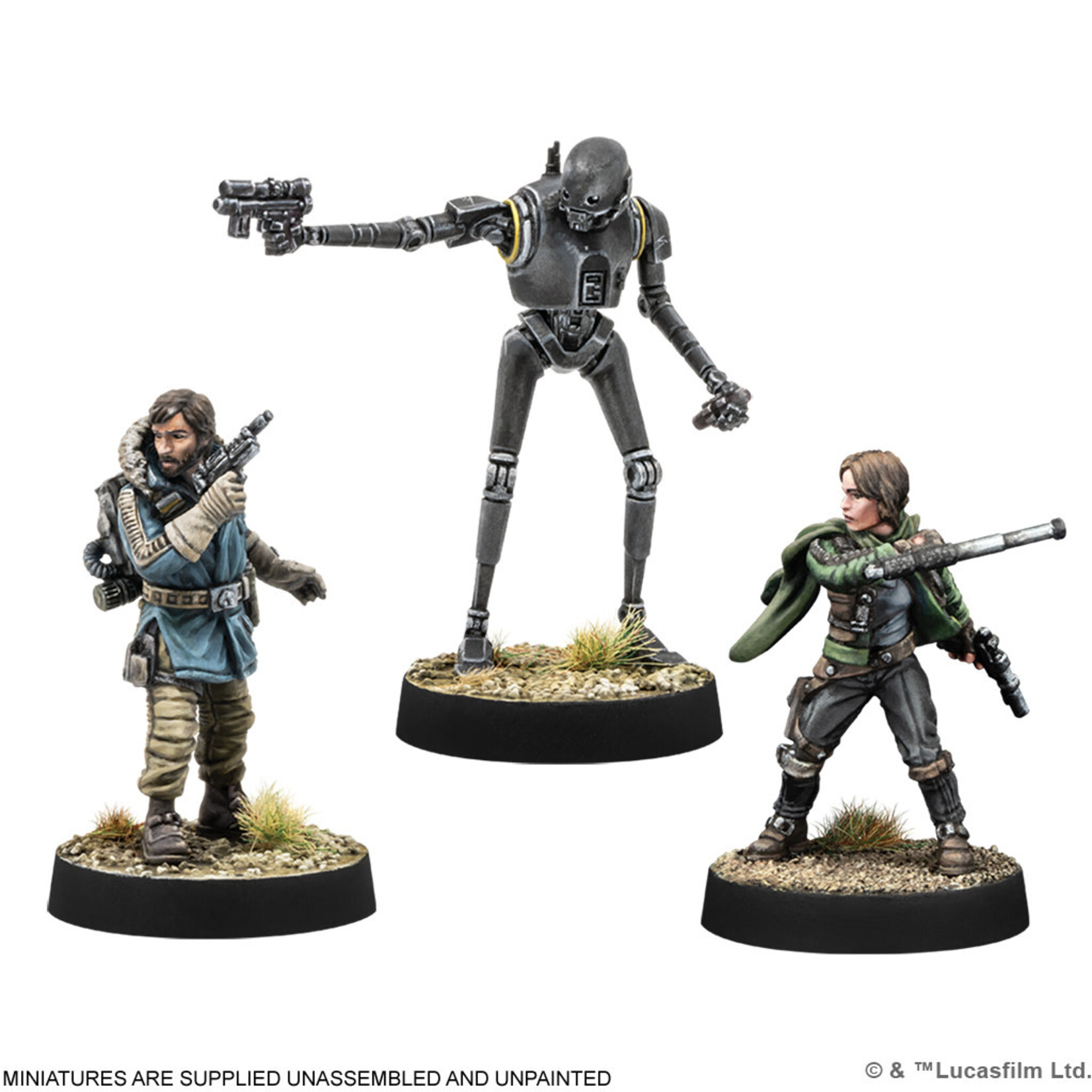 Atomic Mass Games PRERELEASE Star Wars: Legion: Cassian Andor, Jyn Erso & K-2SO
