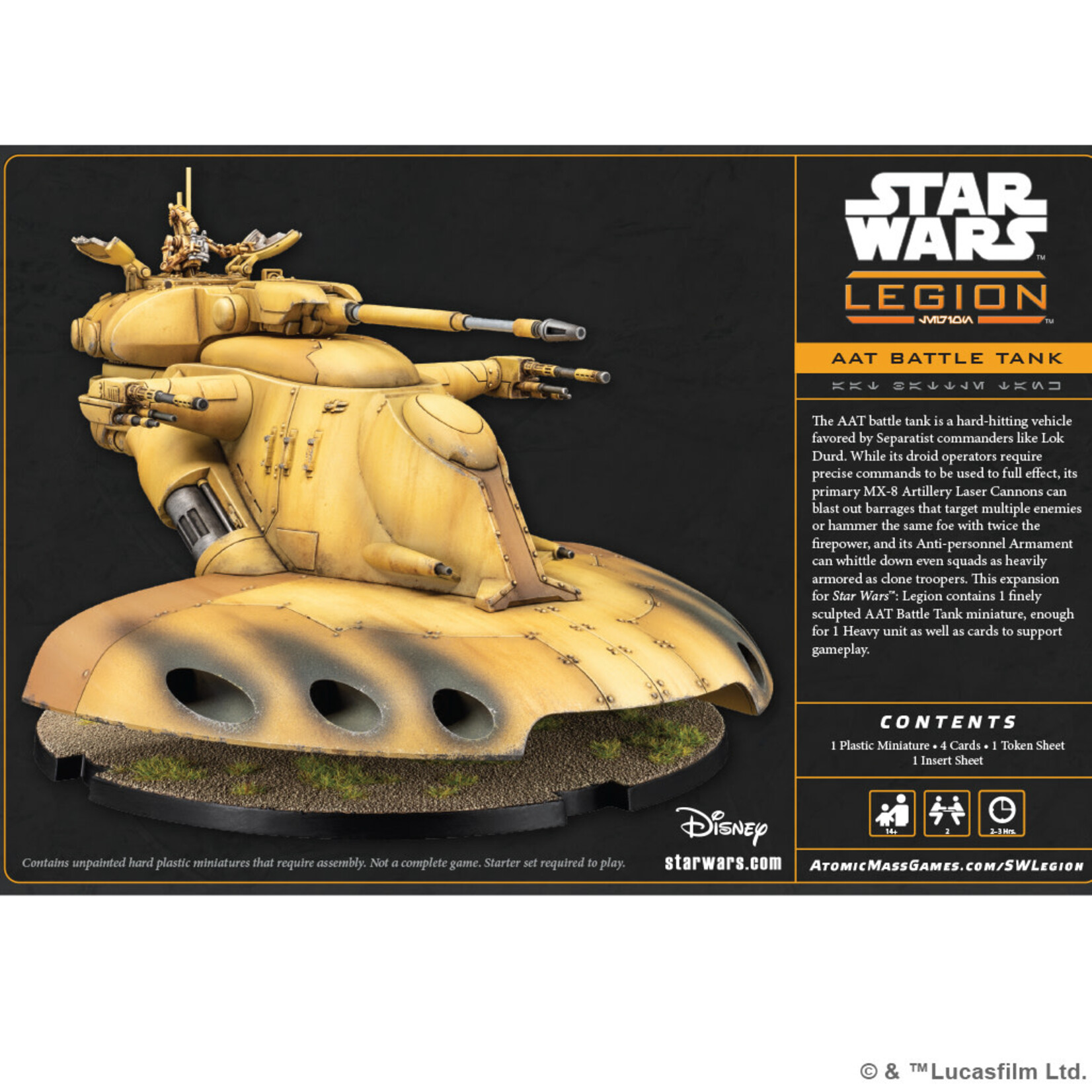 Atomic Mass Games PRERELEASE Star Wars: Legion: AAT Battle Tank