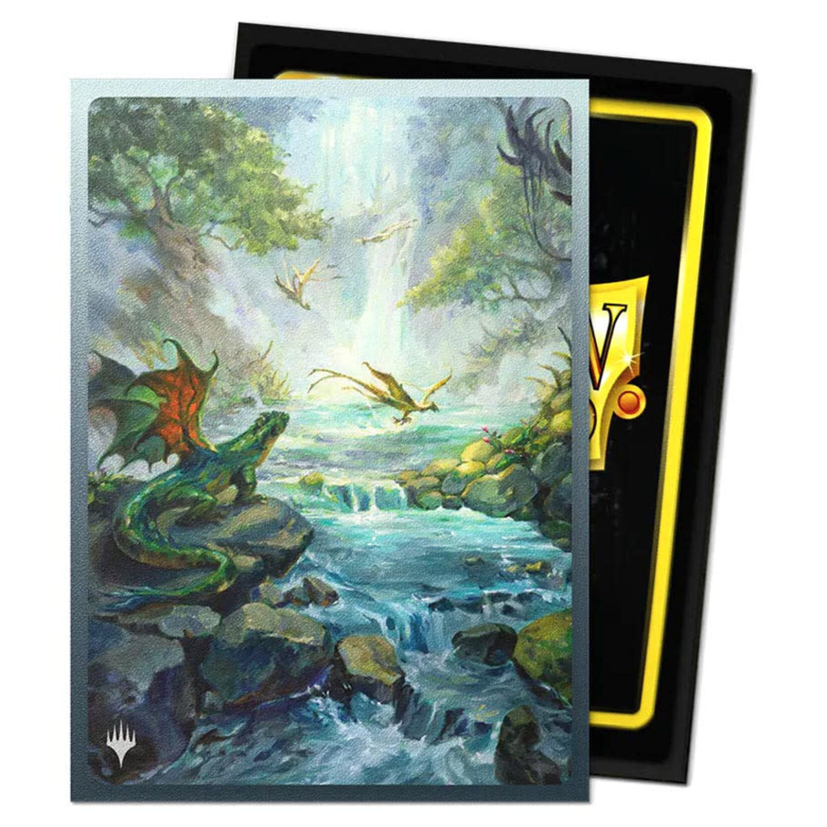 Arcane Tinmen Dragon Shield: 100 Matte Dual Art Sleeves: Landfall Series: Misty Rainforest