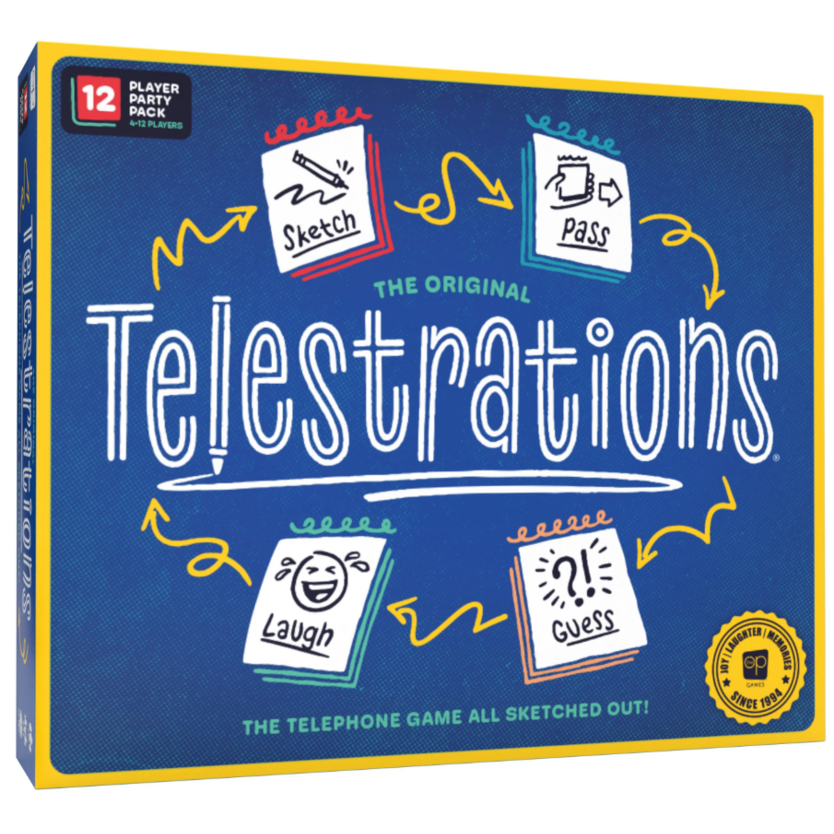 The OP-USAopoly Telestrations 12 Player Party Pack
