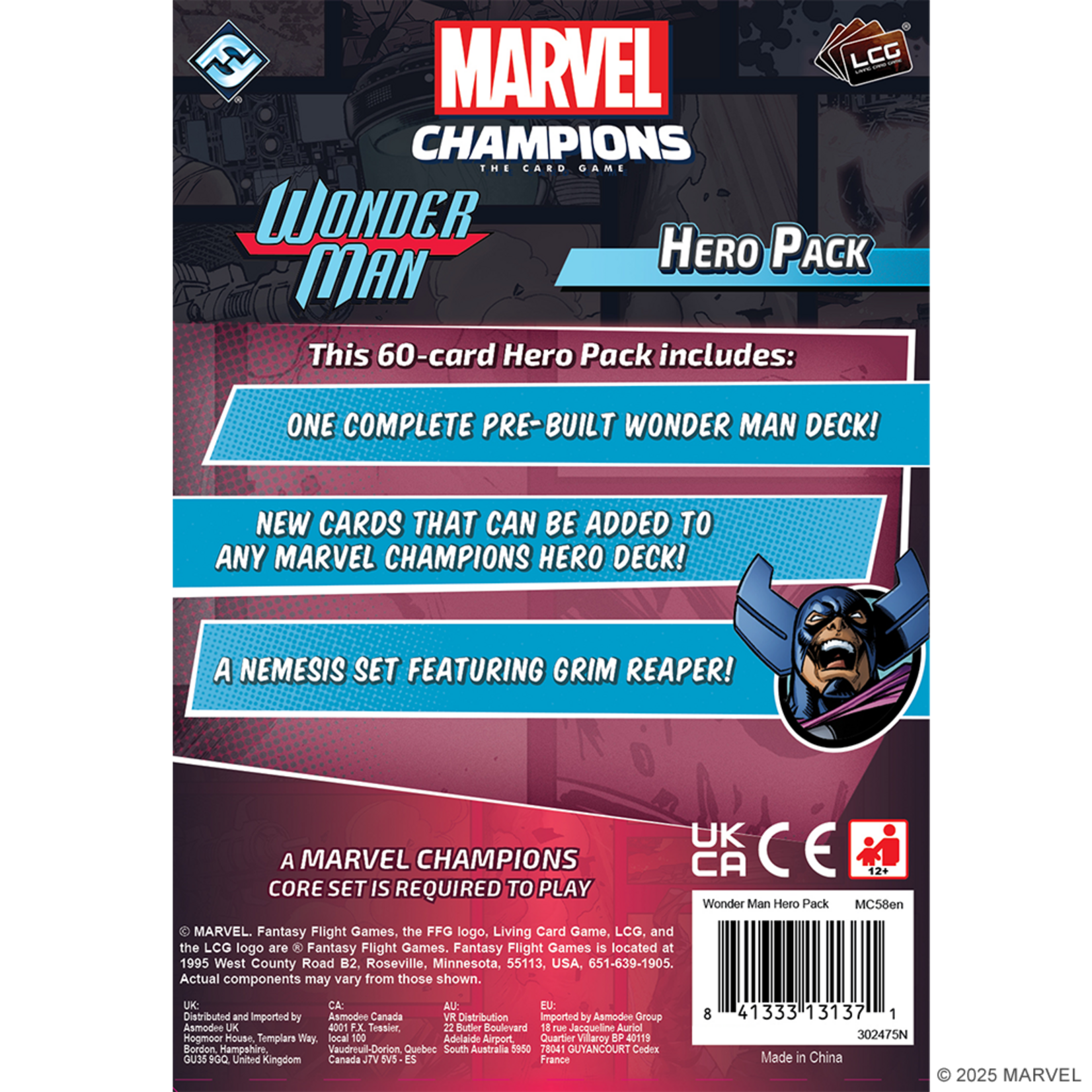 Fantasy Flight Games Marvel Champions: Wonder Man Hero Pack