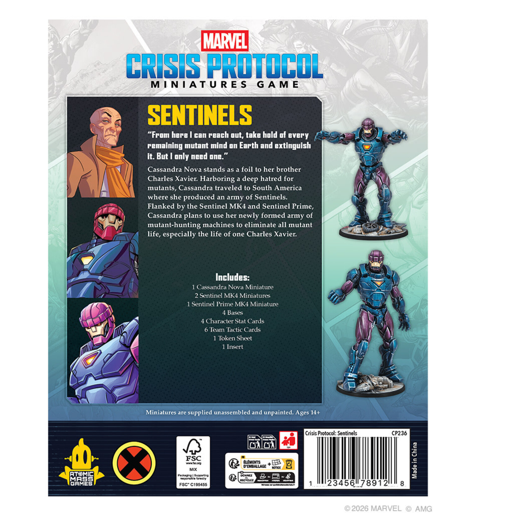 Atomic Mass Games Marvel: Crisis Protocol: Sentinels Affiliation Pack