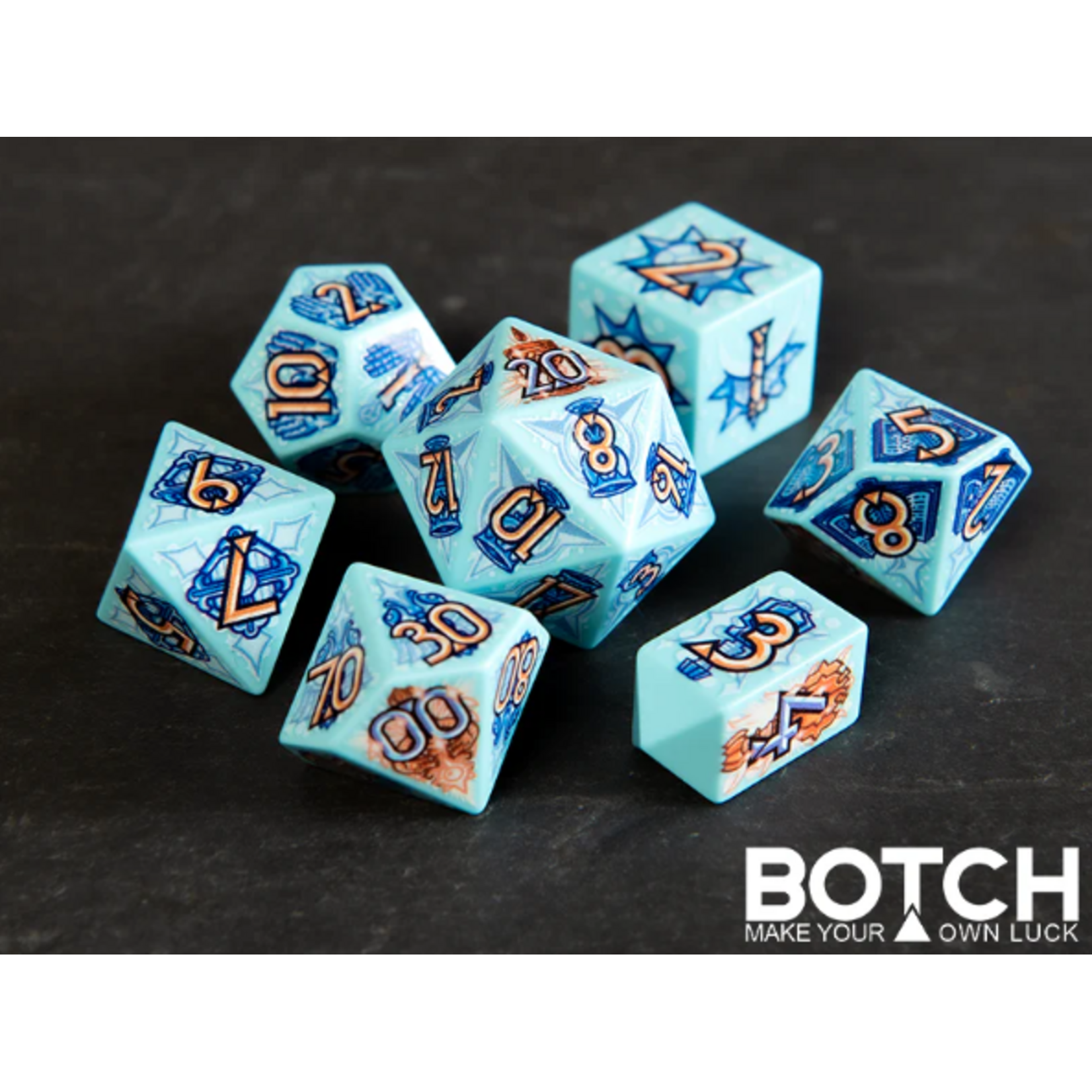 Botch Dice Premium InkFX™ Gaming Dice: Liminal Light