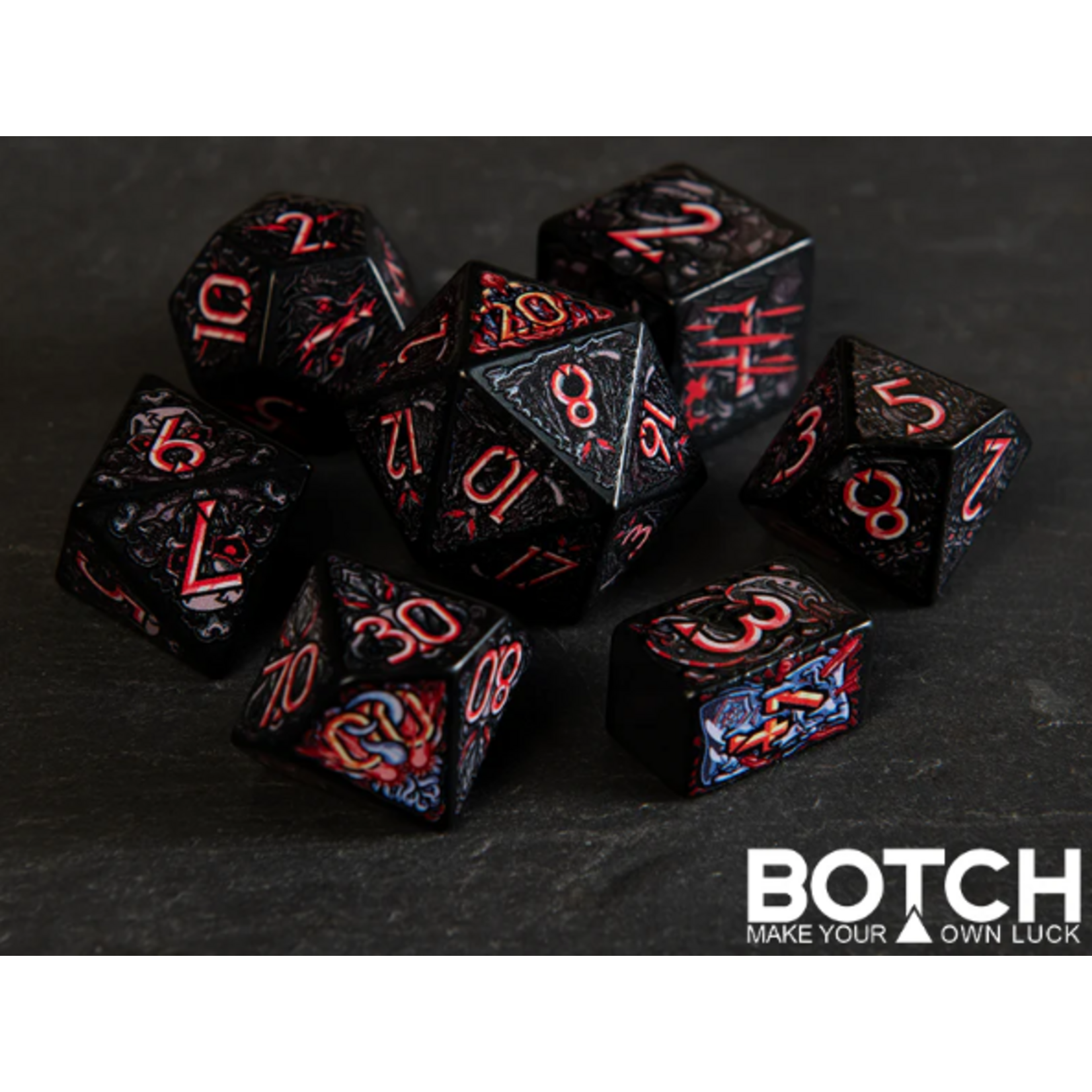 Botch Dice Premium InkFX™ Gaming Dice: Dark Deities