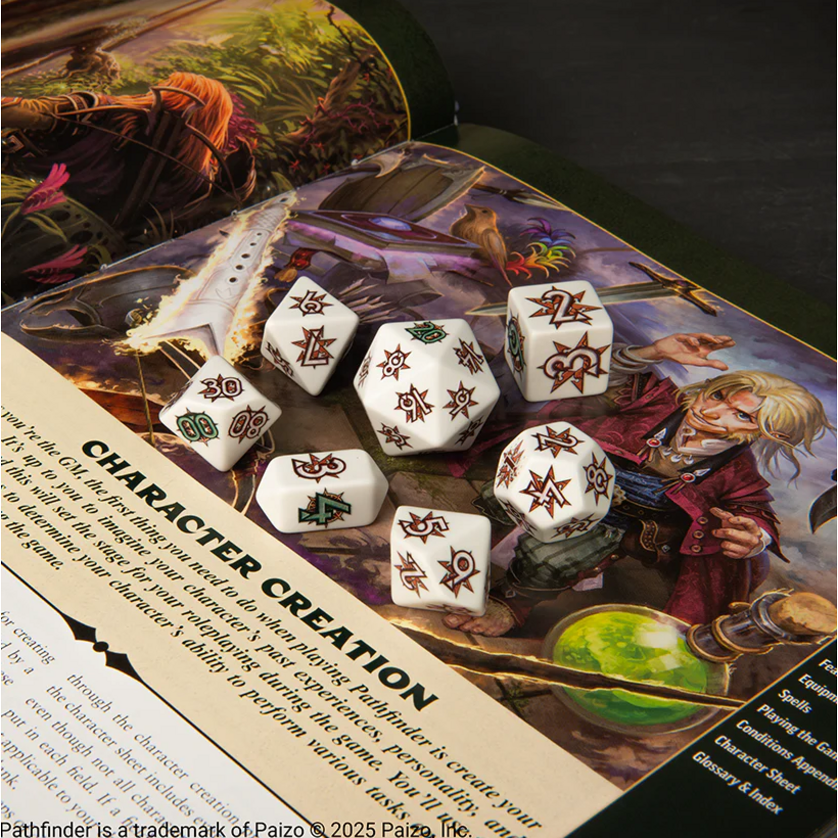 Botch Dice Premium InkFX™ Gaming Dice: Pathfinder