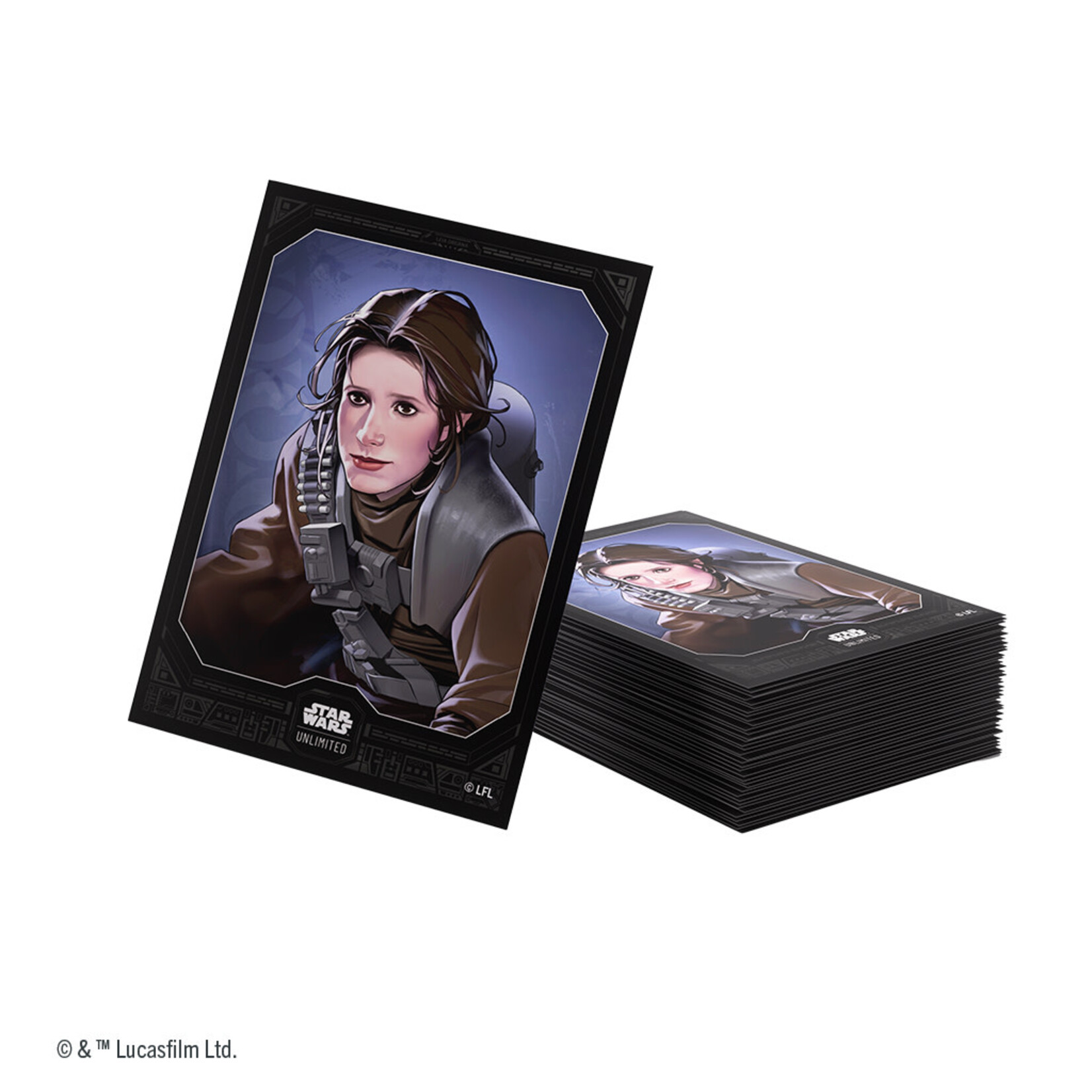 Gamegenic Star Wars: Unlimited: 60 Premium Art + 2 Clear Sleeves: Leia Organa