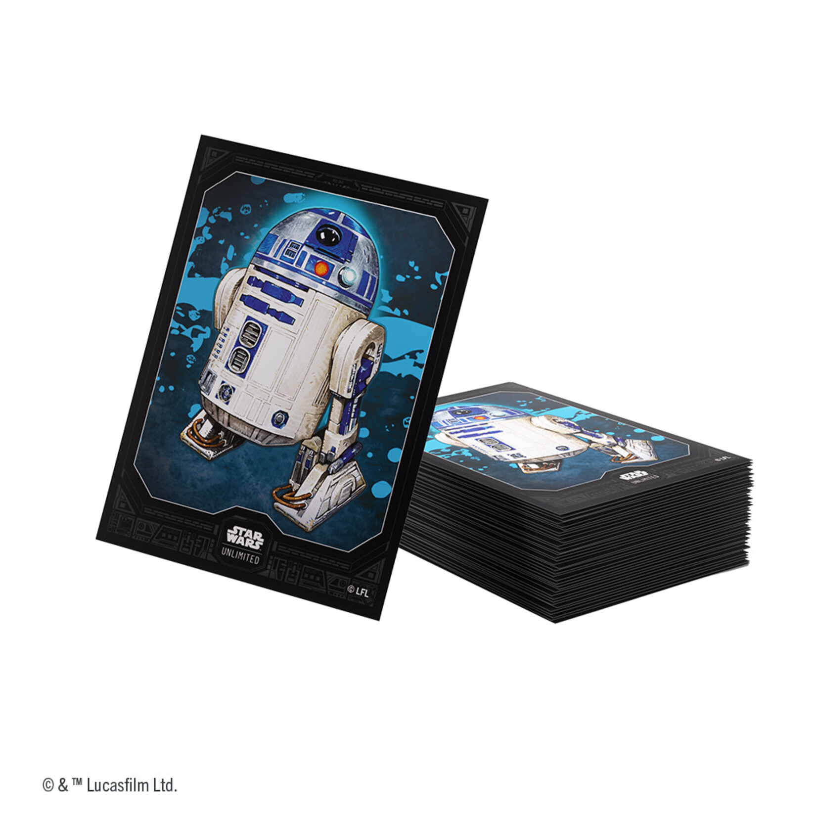 Gamegenic Star Wars: Unlimited: 60 Premium Art + 2 Clear Sleeves: R2-D2