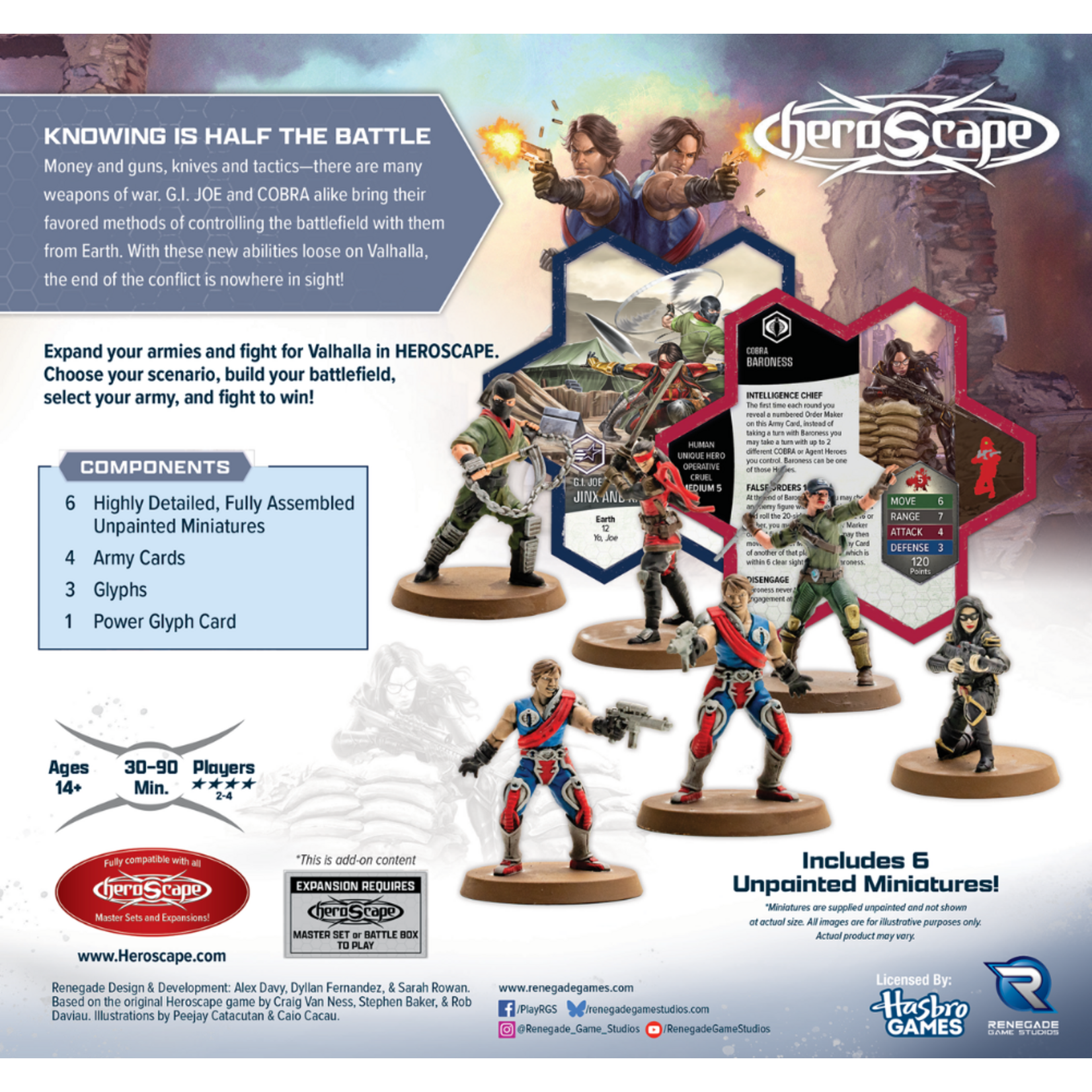 Renegade Game Studios PRERELEASE Heroscape: G.I. Joe: Strike Forces Army Expansion