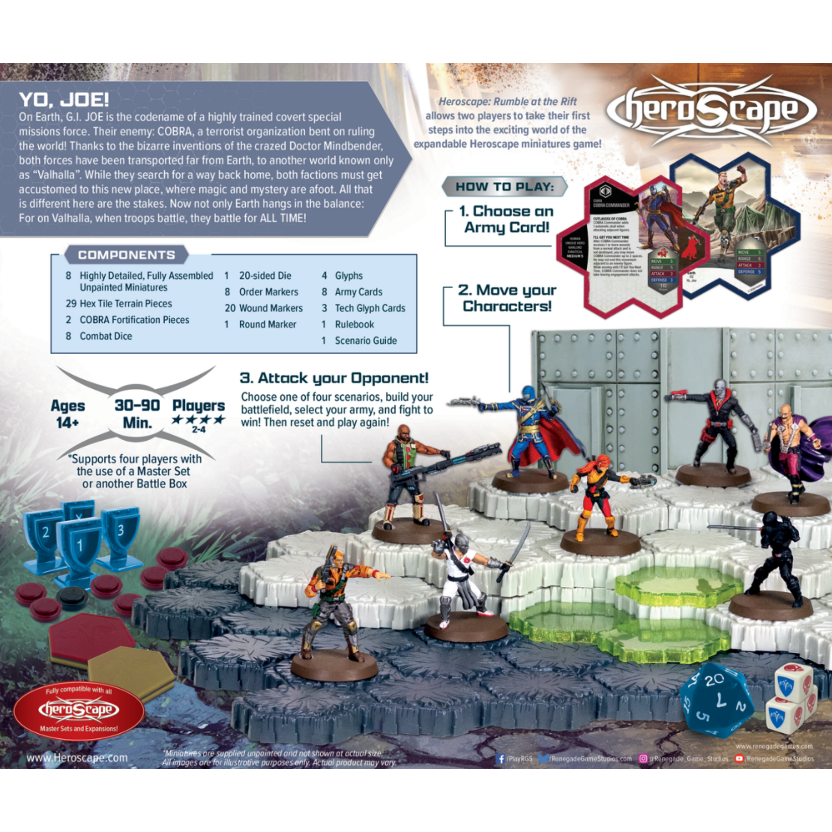 Renegade Game Studios PRERELEASE Heroscape: G.I. Joe: Rumble at the Rift