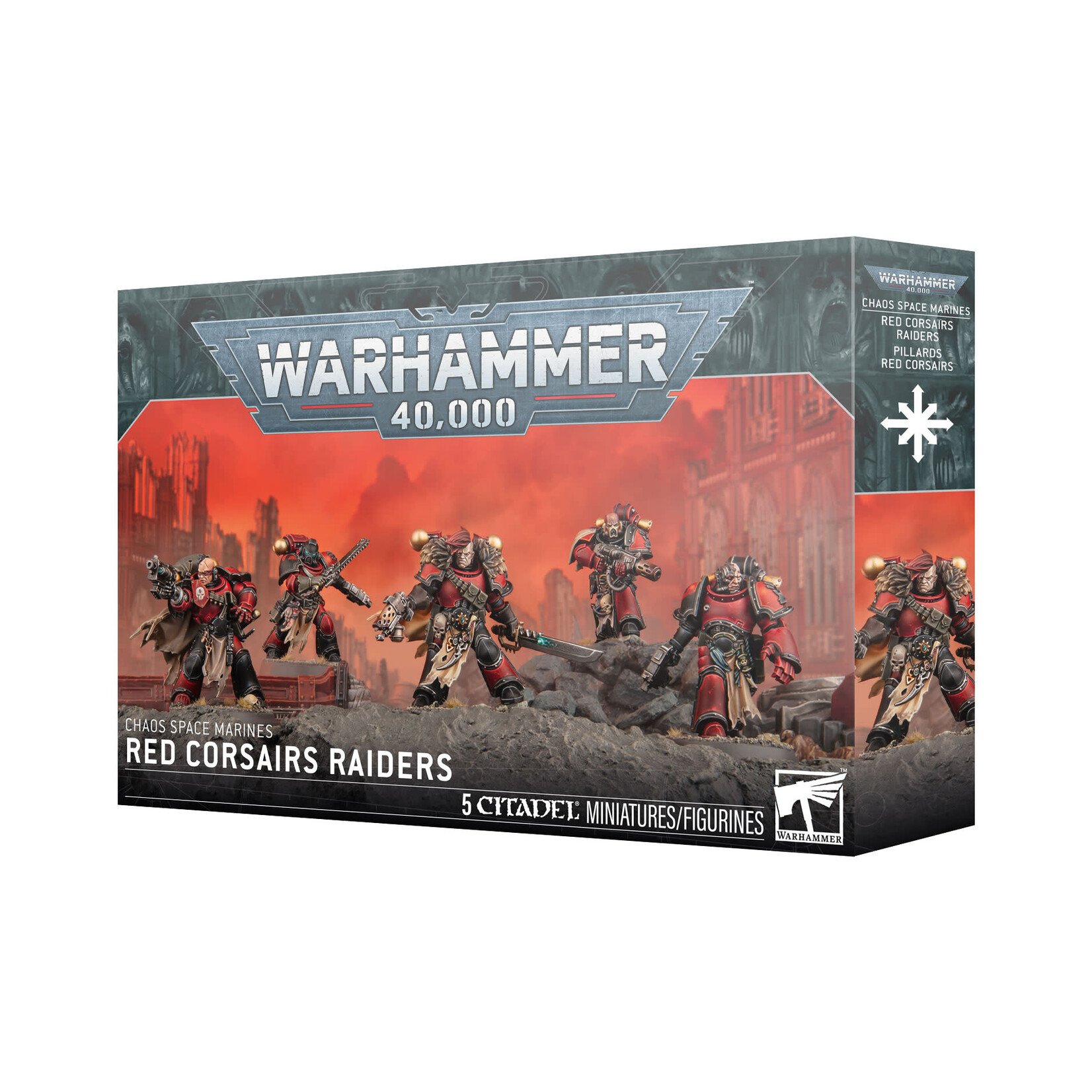 Games Workshop Warhammer 40K: Chaos Space Marines: Red Corsairs Raiders