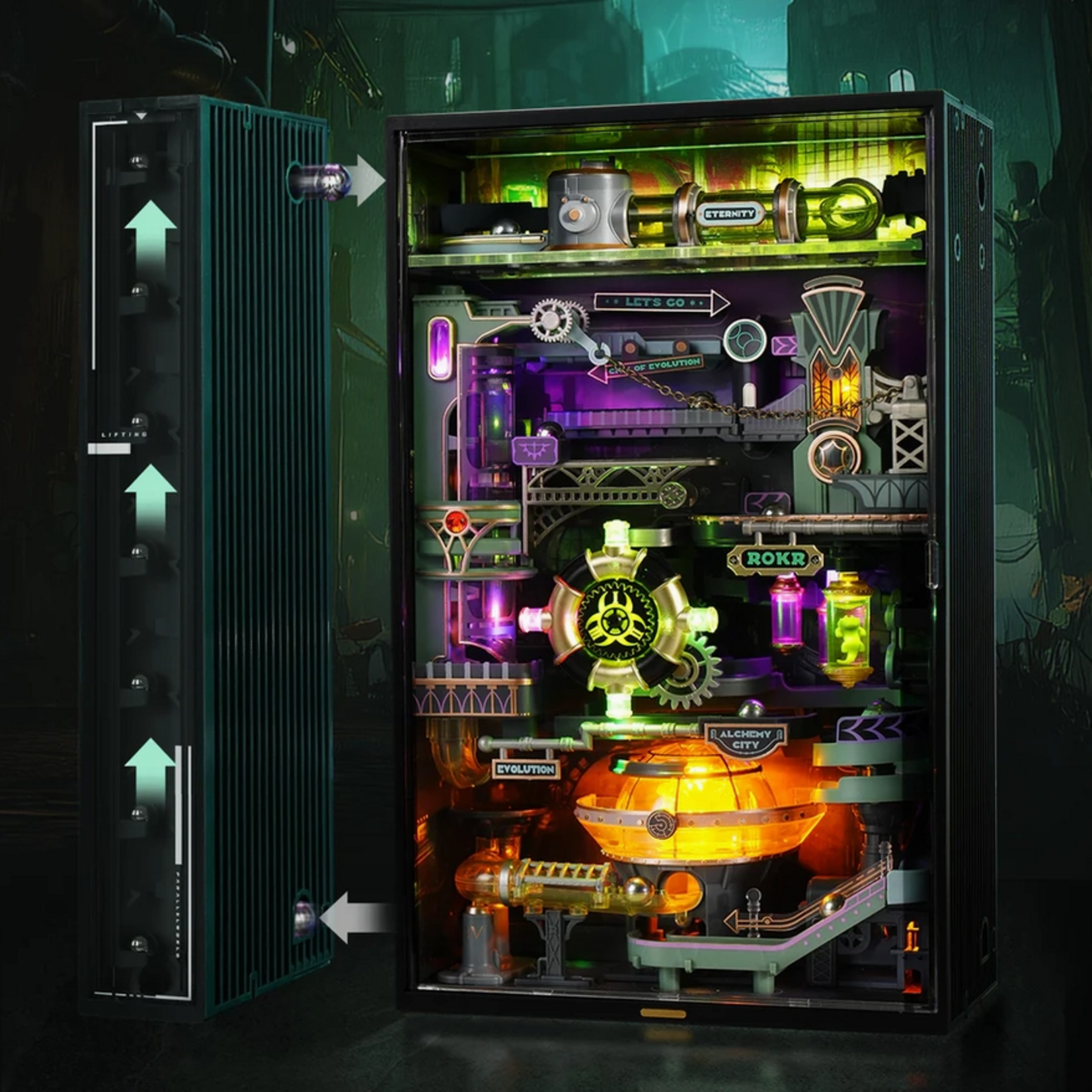 Robotime ROKR: Parallel World Alchemy City Marble Run