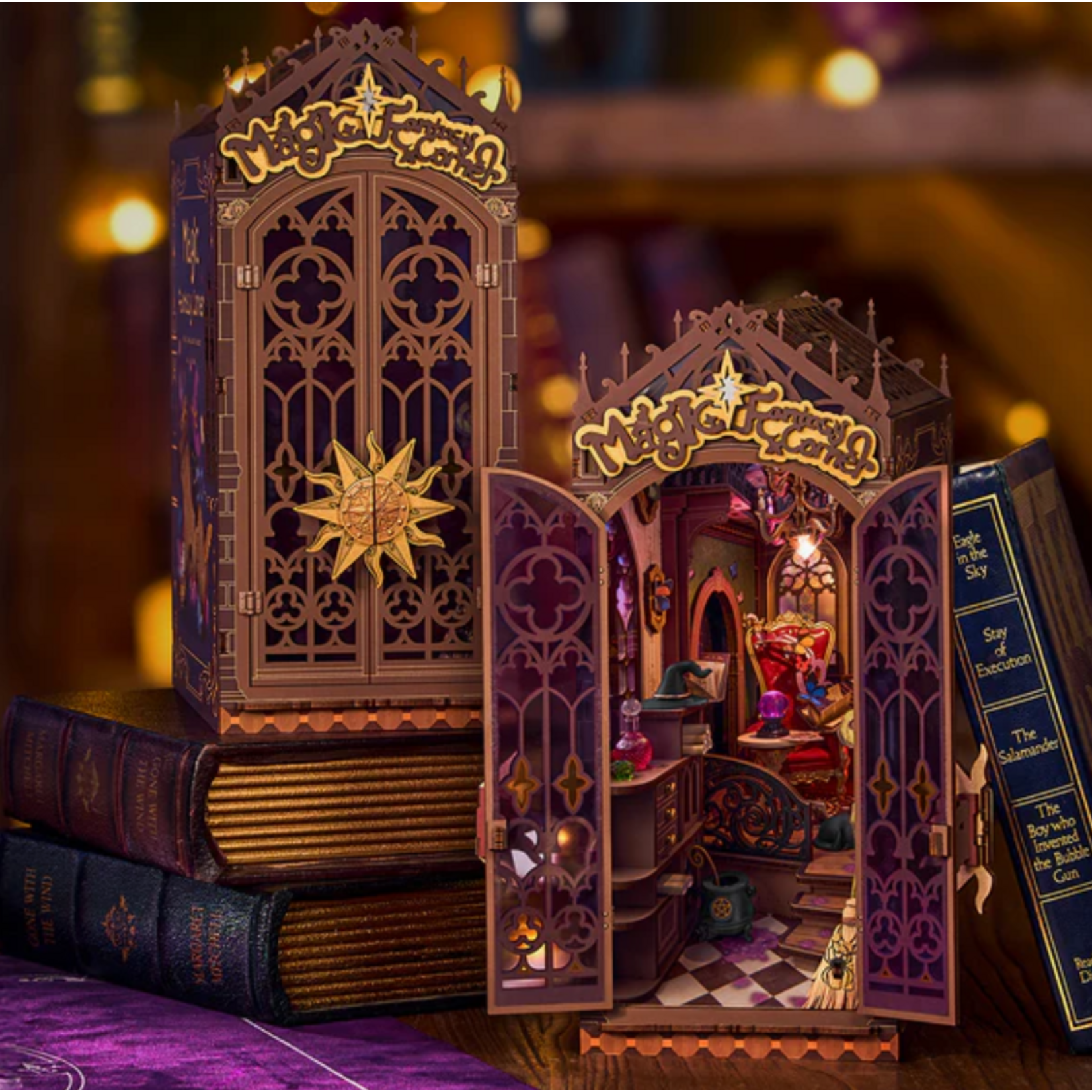 Robotime Rolife: Magic Fantasy Corner Book Nook & Wonderland