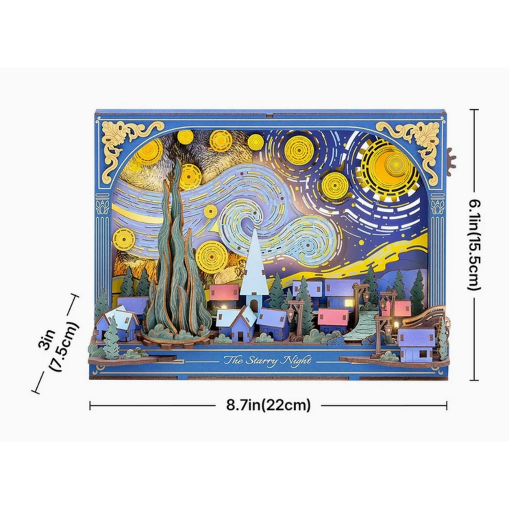 Robotime Rowood: The Starry Night Artistic 3D Painting