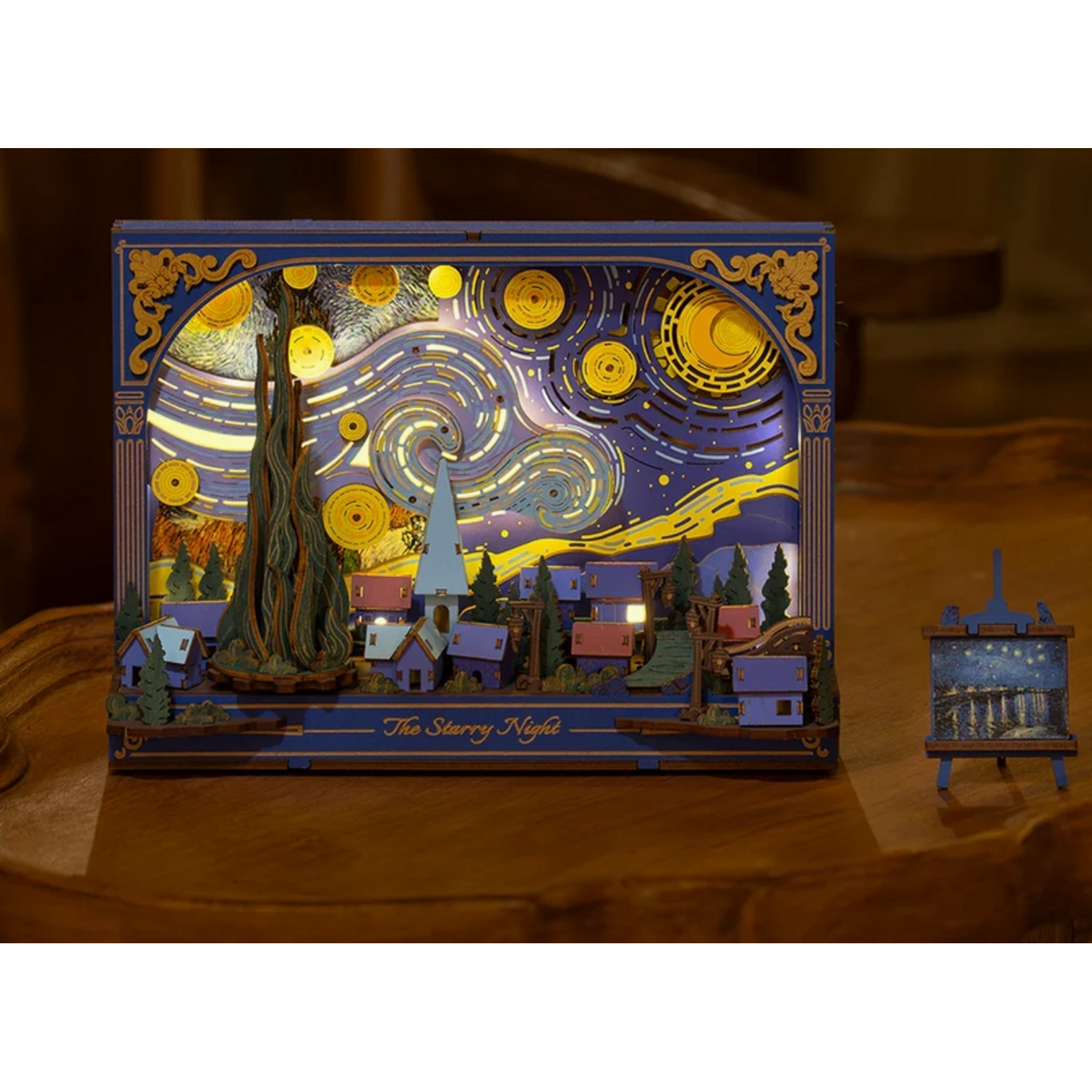 Robotime Rowood: The Starry Night Artistic 3D Painting