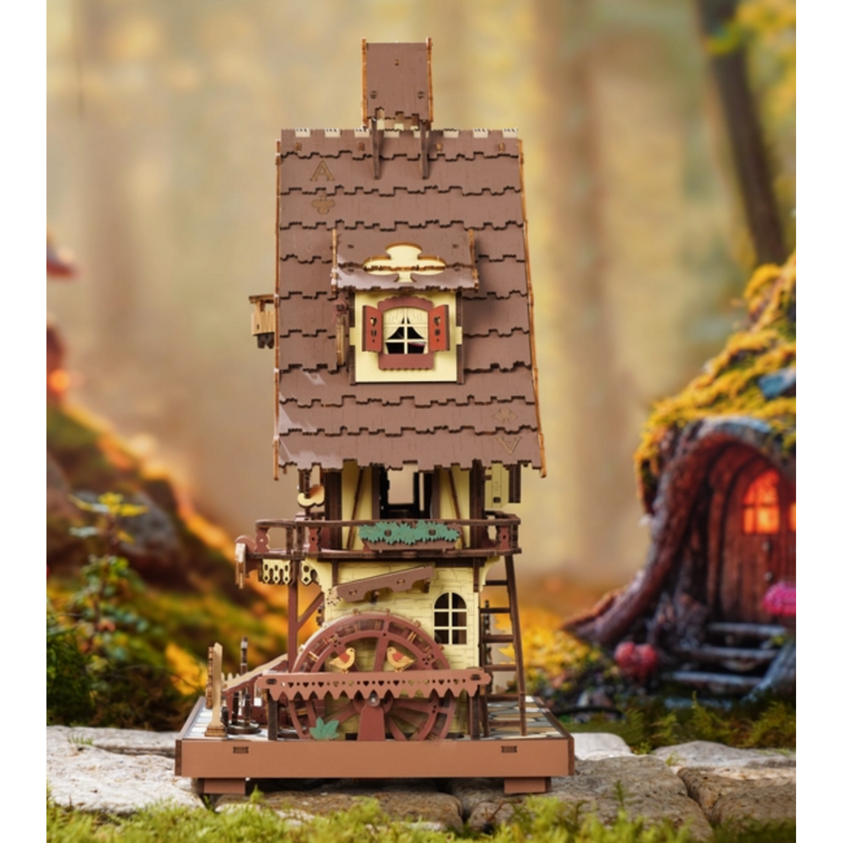 Robotime ROKR: Cuckoo Clock Time Art