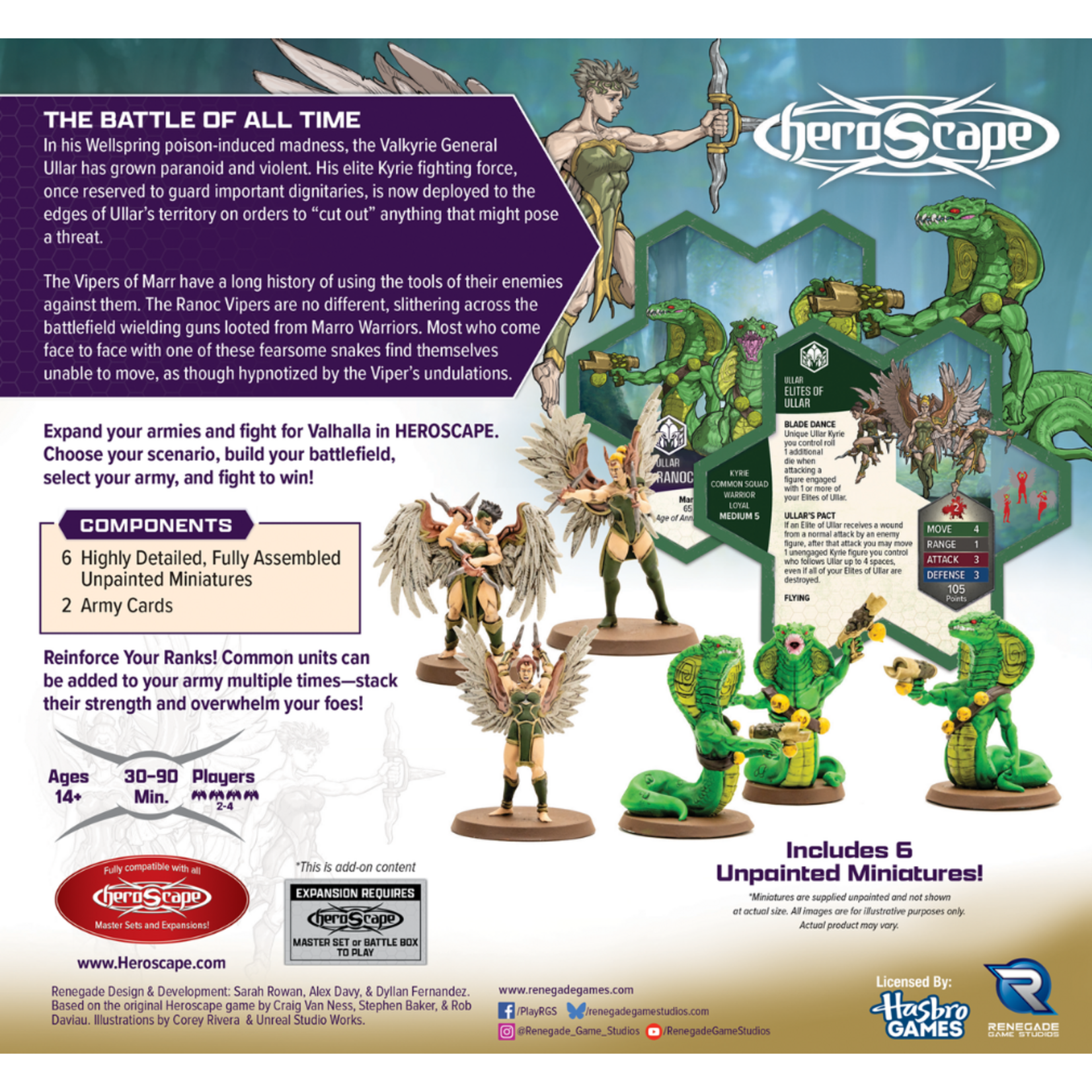 Renegade Game Studios Heroscape: Age of Annihilation: Gathering Storm: Elites of Ullar & Ranoc Vipers