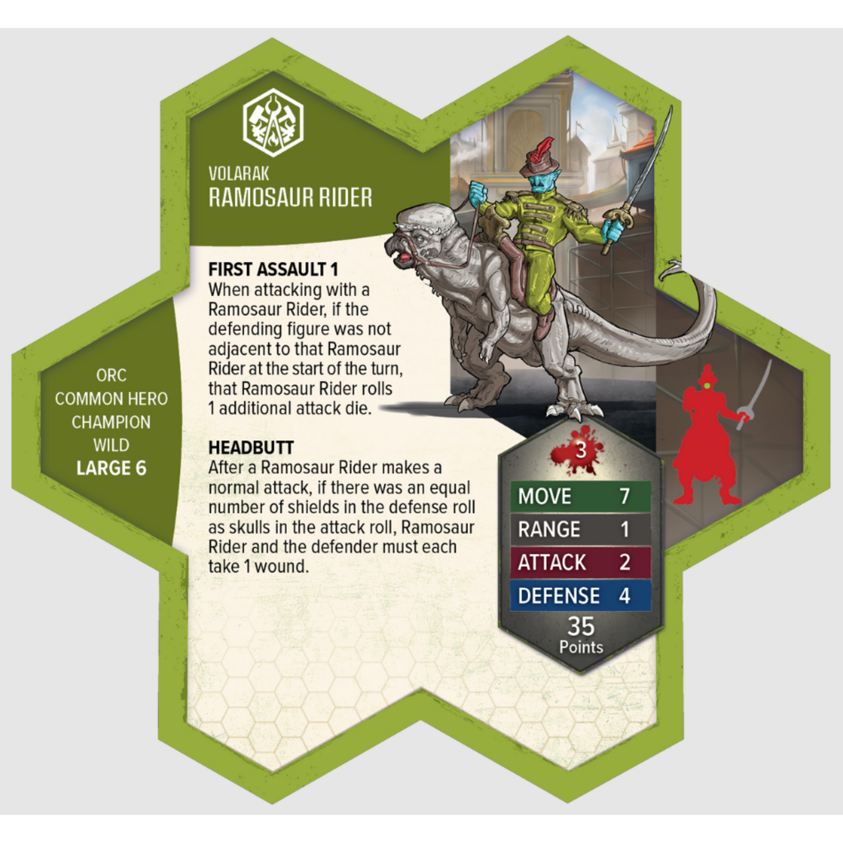 Renegade Game Studios Heroscape: Age of Annihilation: Gathering Storm: Chain Gruts and Ramosaur Rider