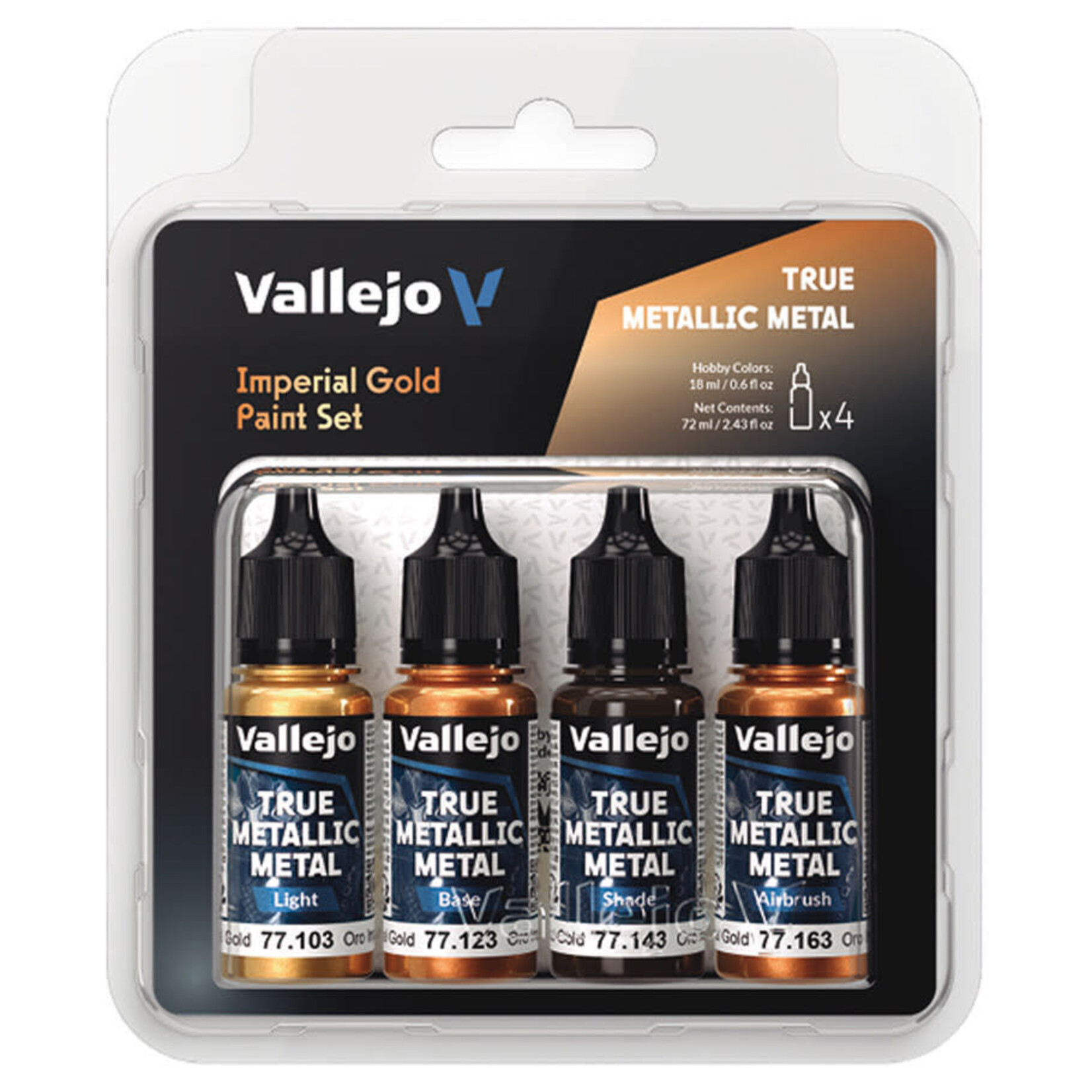 Vallejo True Metallic Metal Paint Set