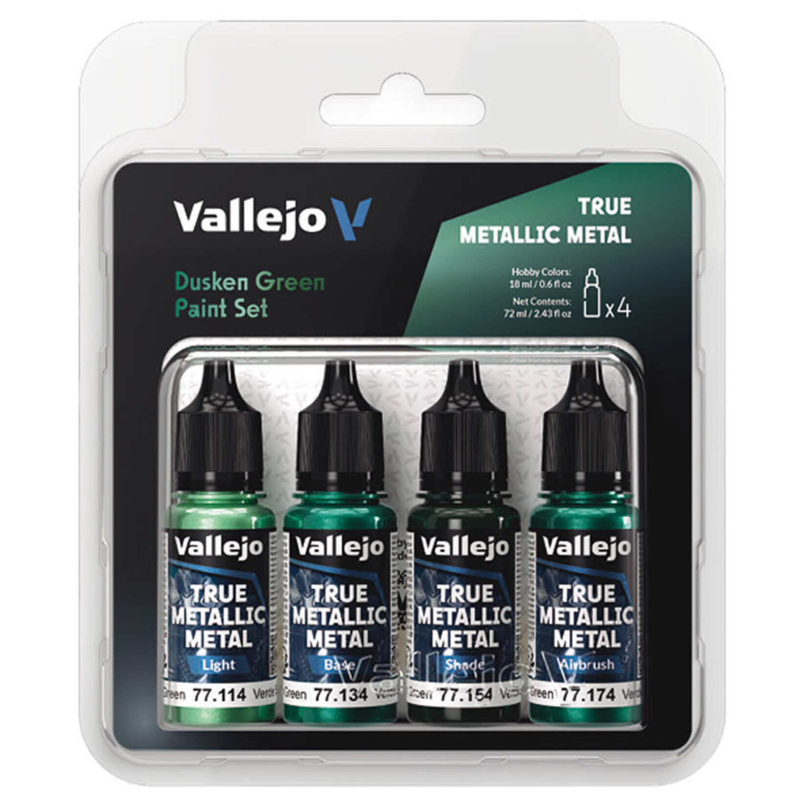 Vallejo True Metallic Metal Paint Set