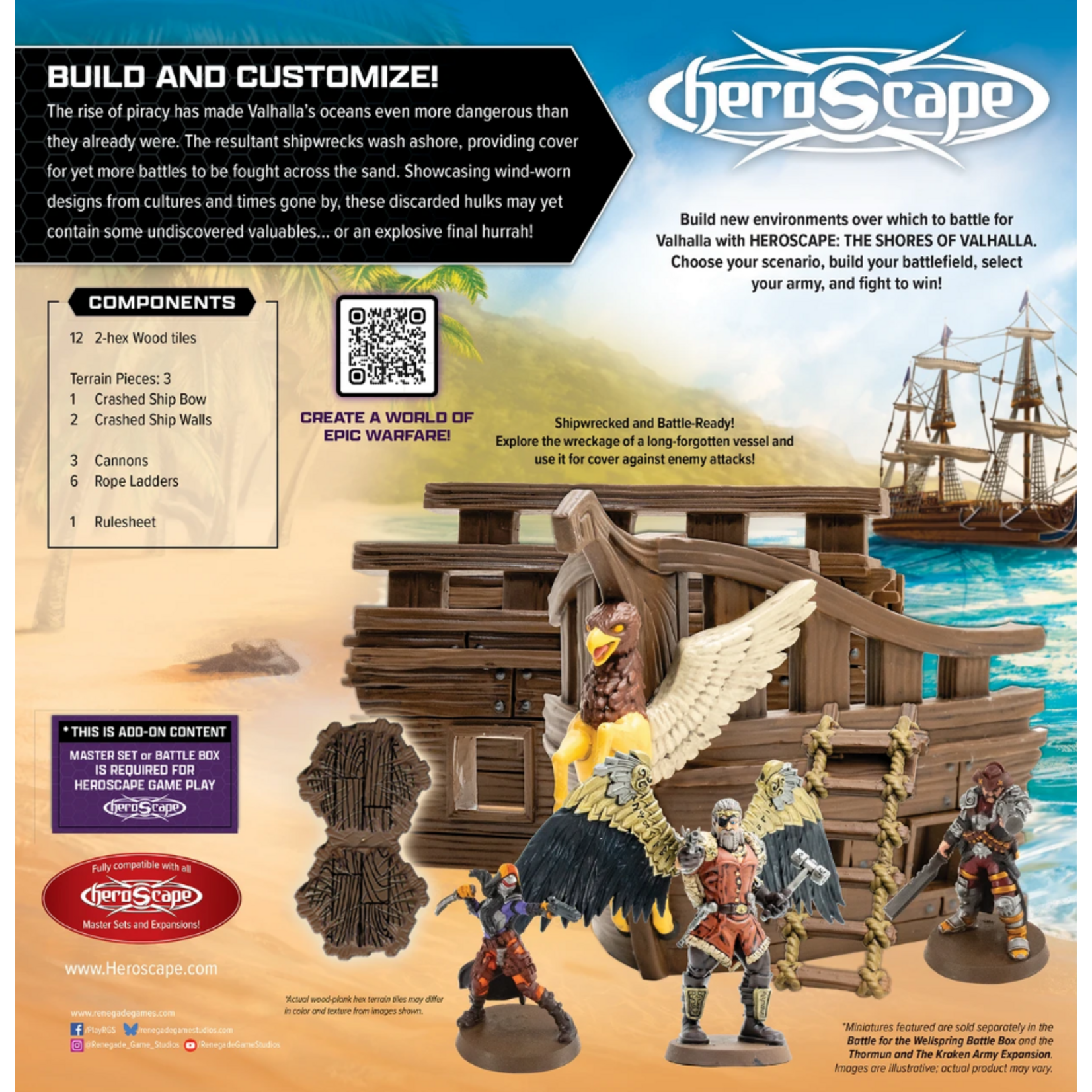 Renegade Game Studios Heroscape: The Shores of Valhalla Terrain System