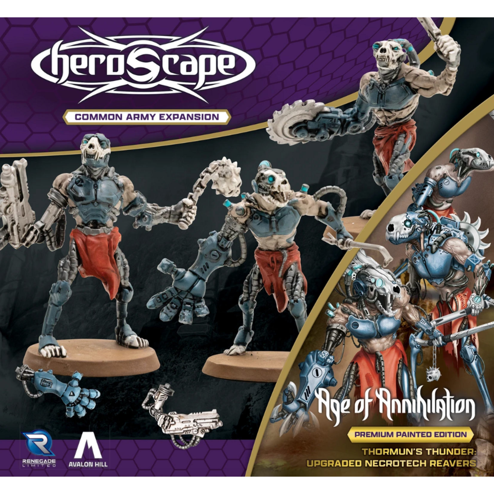 Renegade Game Studios Heroscape Premium Painted Edition: Age of Annihilation: Thormun's Thunder: Upgraded Necrotech Reavers