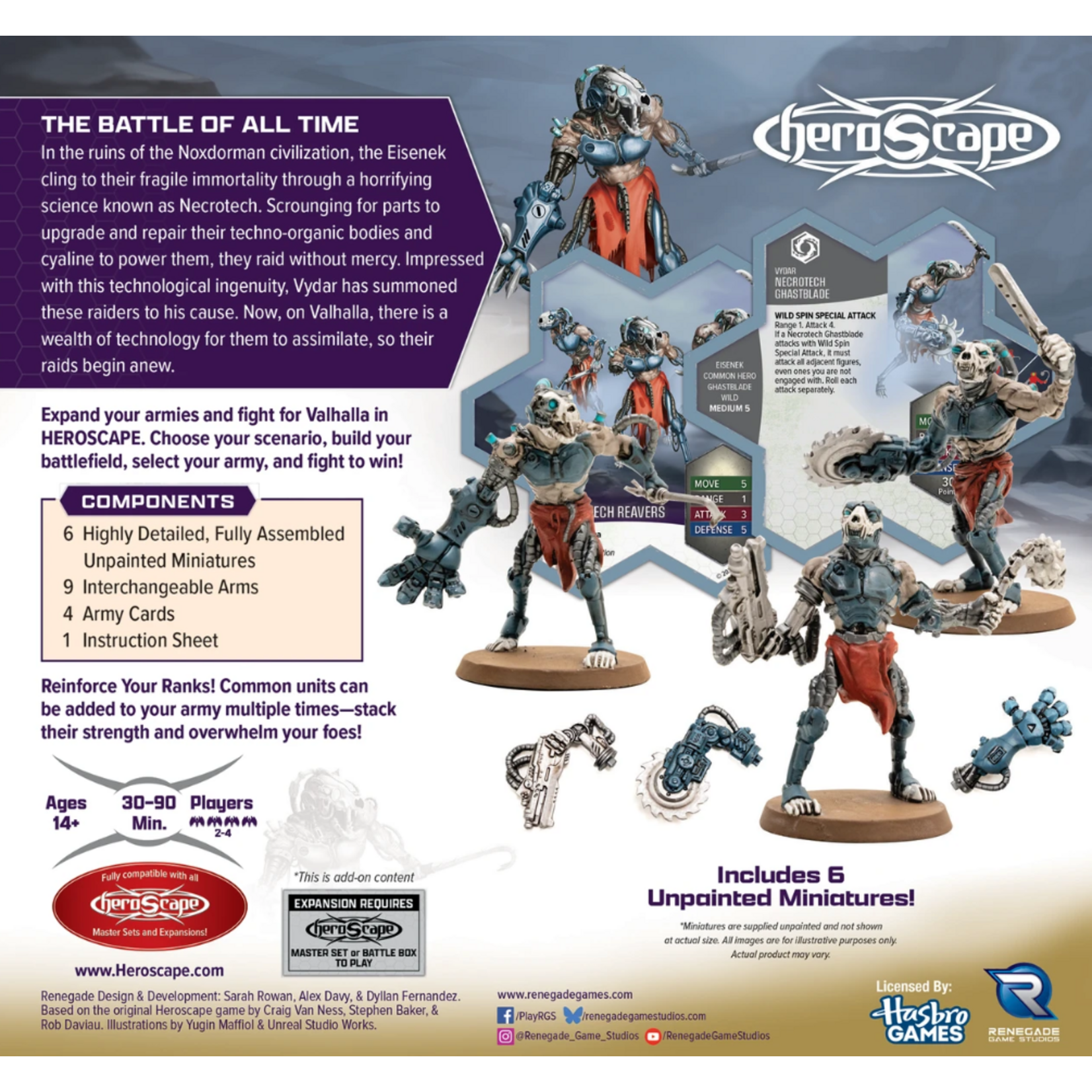 Renegade Game Studios Heroscape: Age of Annihilation: Thormun's Thunder: Upgraded Necrotech Reavers