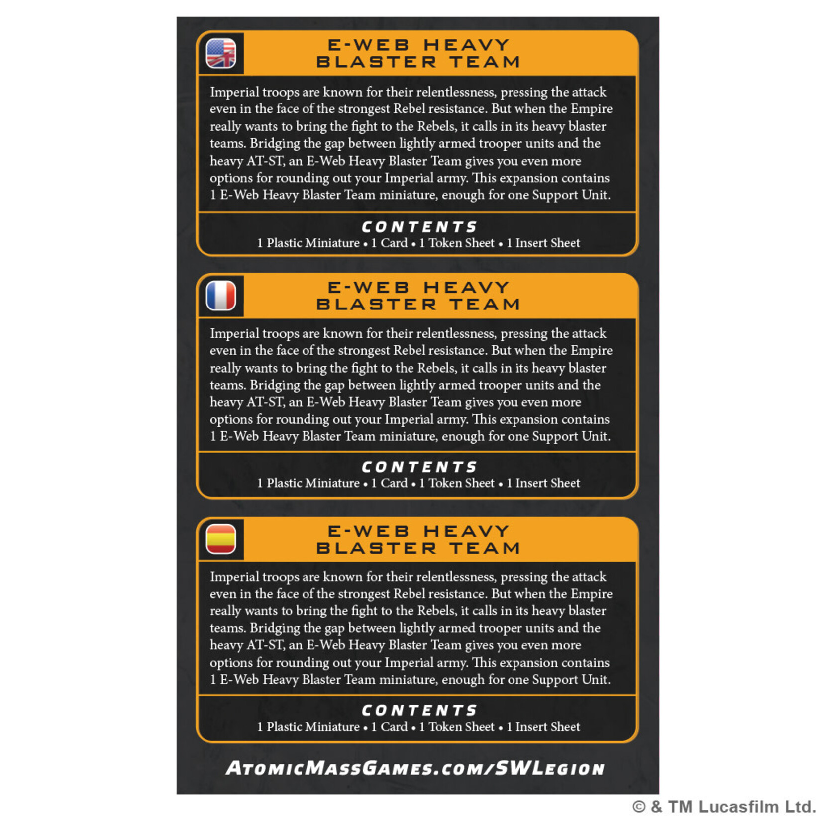 Atomic Mass Games Star Wars: Legion: E-Web Heavy Blaster Team