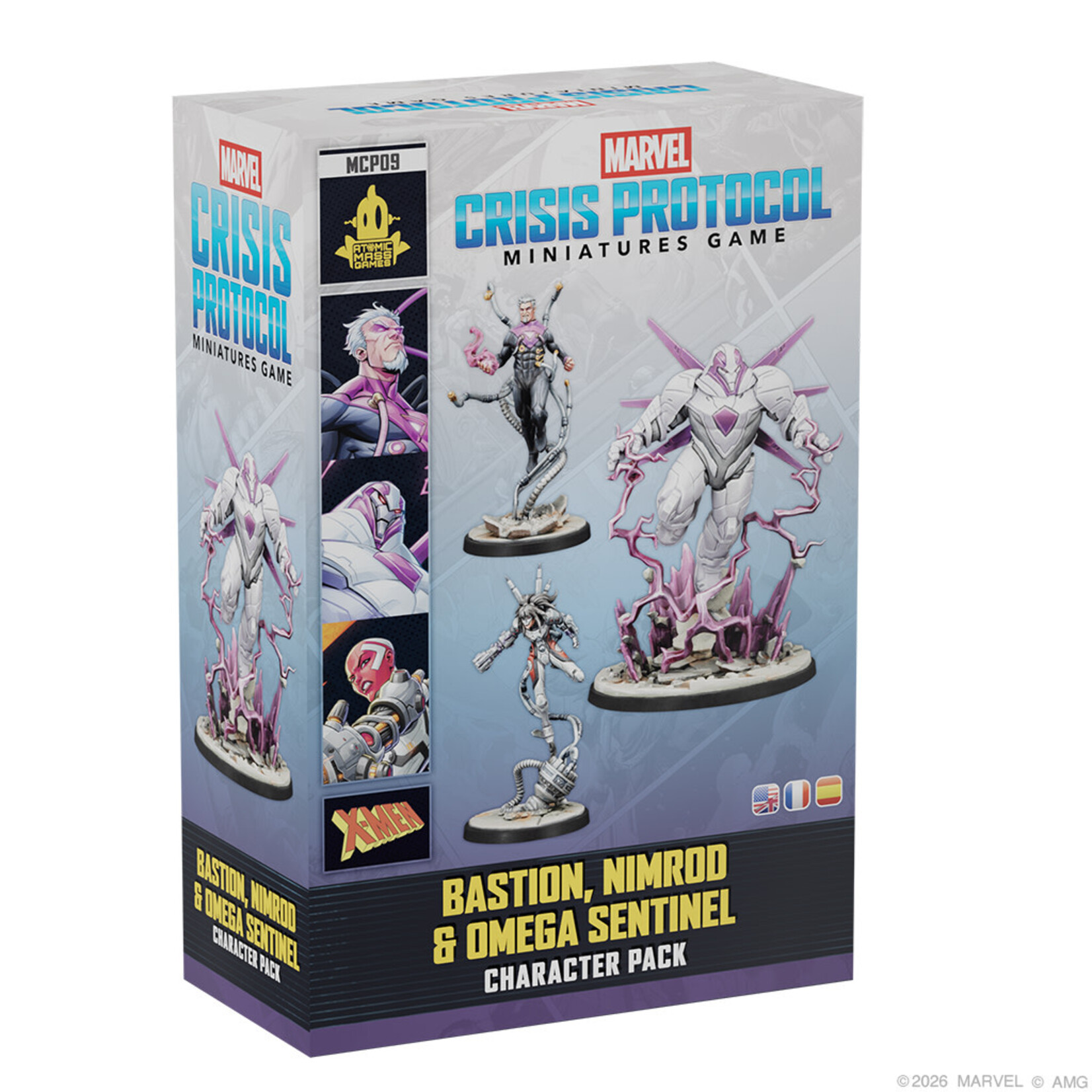 Atomic Mass Games Marvel: Crisis Protocol: Bastion, Nimrod, & Omega Sentinel Character Pack
